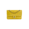 Chanel Classic Flap M/L Yellow Lambskin Bag