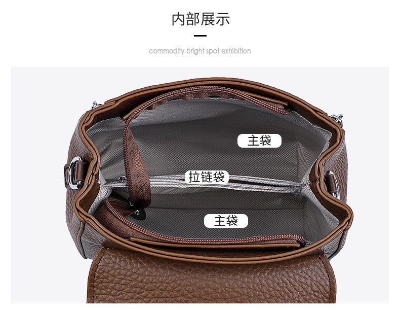 Stylish  Handbag with Top Handle & Shoulder Strap 555-12