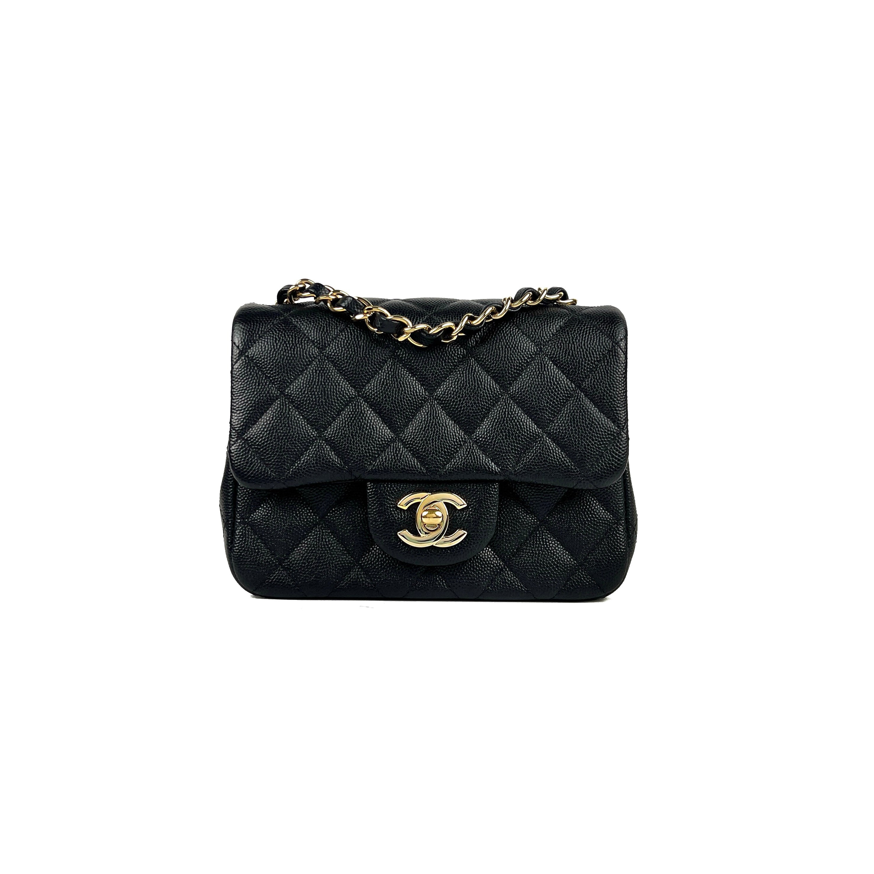 Chanel Caviar Square Mini Black 24 Series