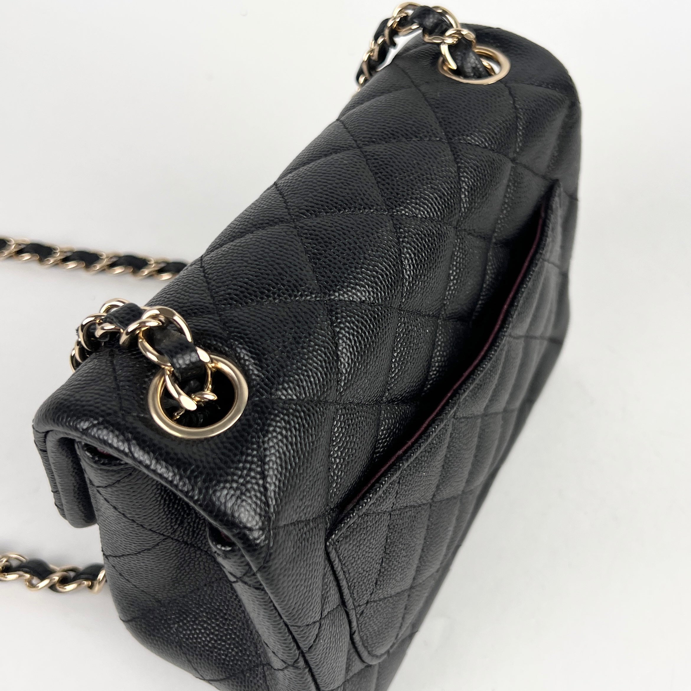 Chanel Caviar Square Mini Black 24 Series