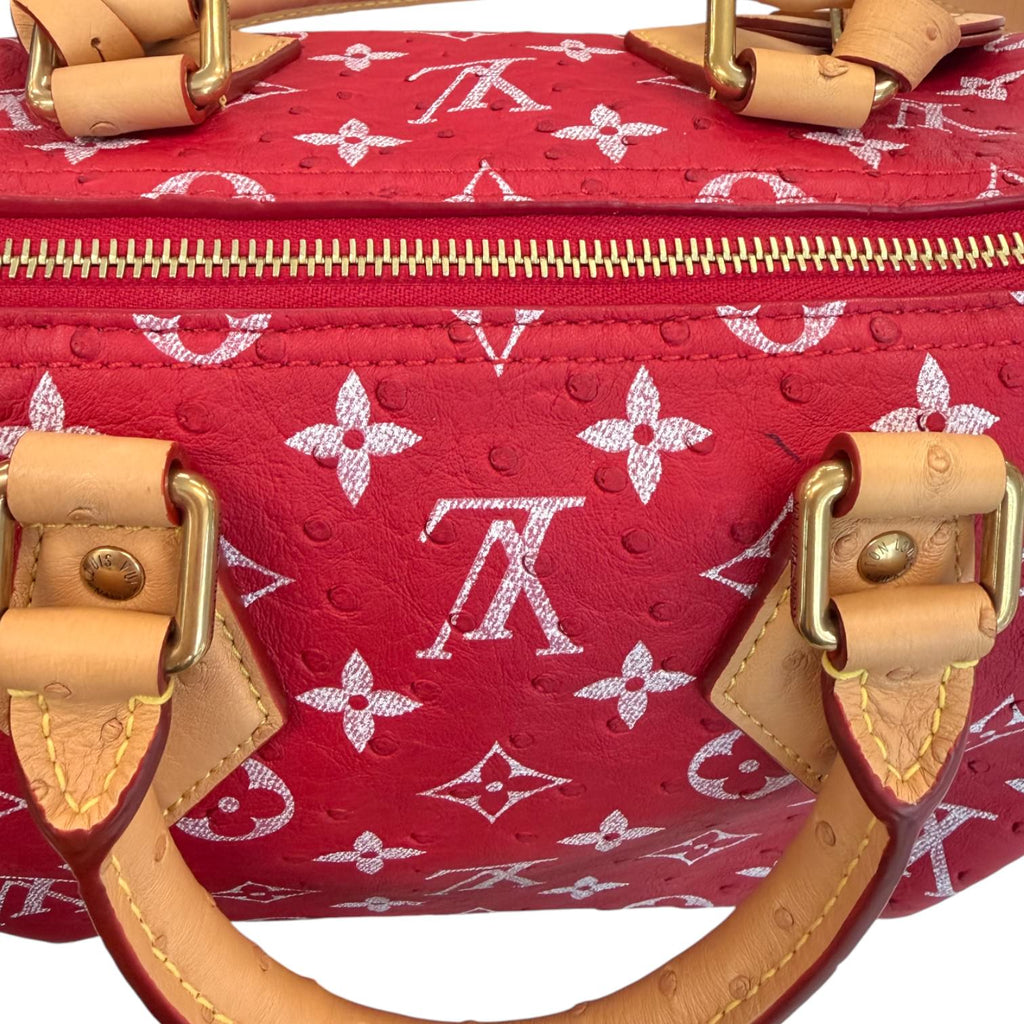 Louis Vuitton Speedy P9 25 Bandouliere Monogram Ostrich
