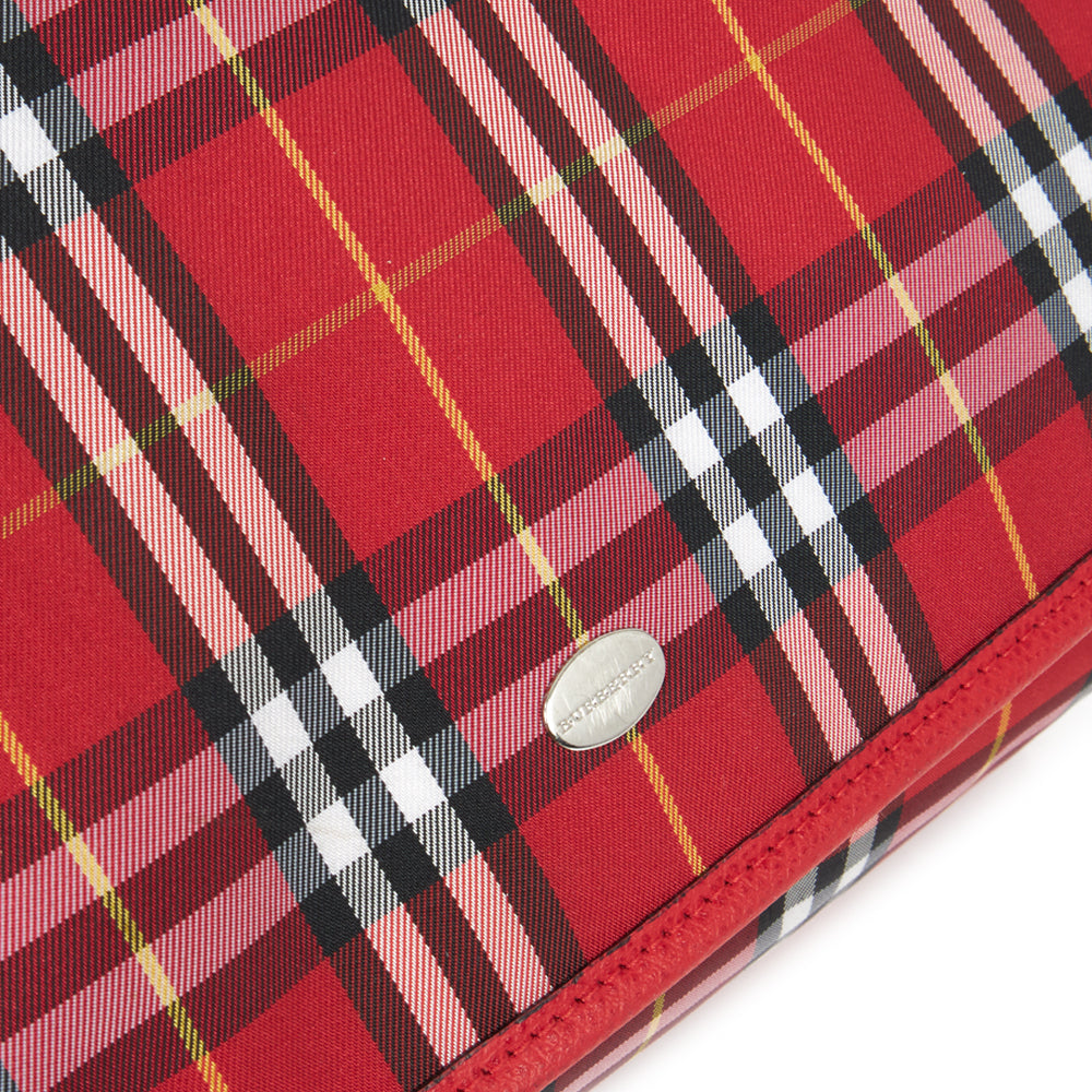 Burberry Backpack in Red, Fabric