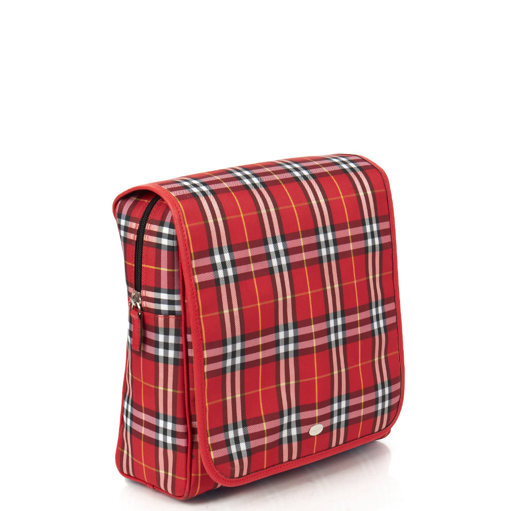 Burberry Backpack in Red, Fabric