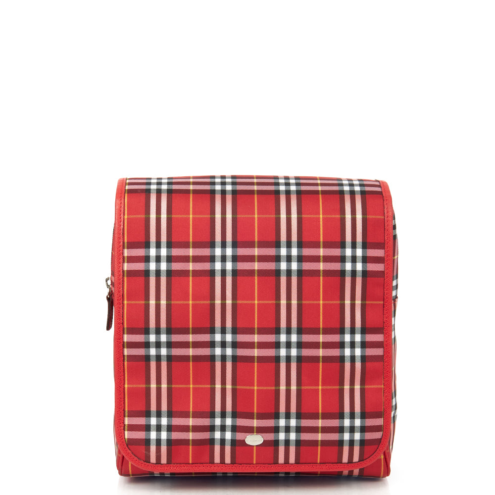 Burberry Backpack in Red, Fabric