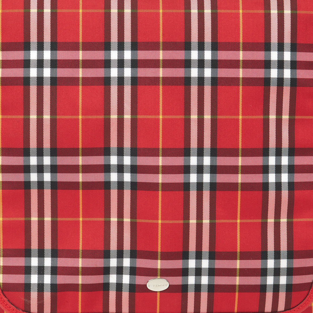 Burberry Backpack in Red, Fabric