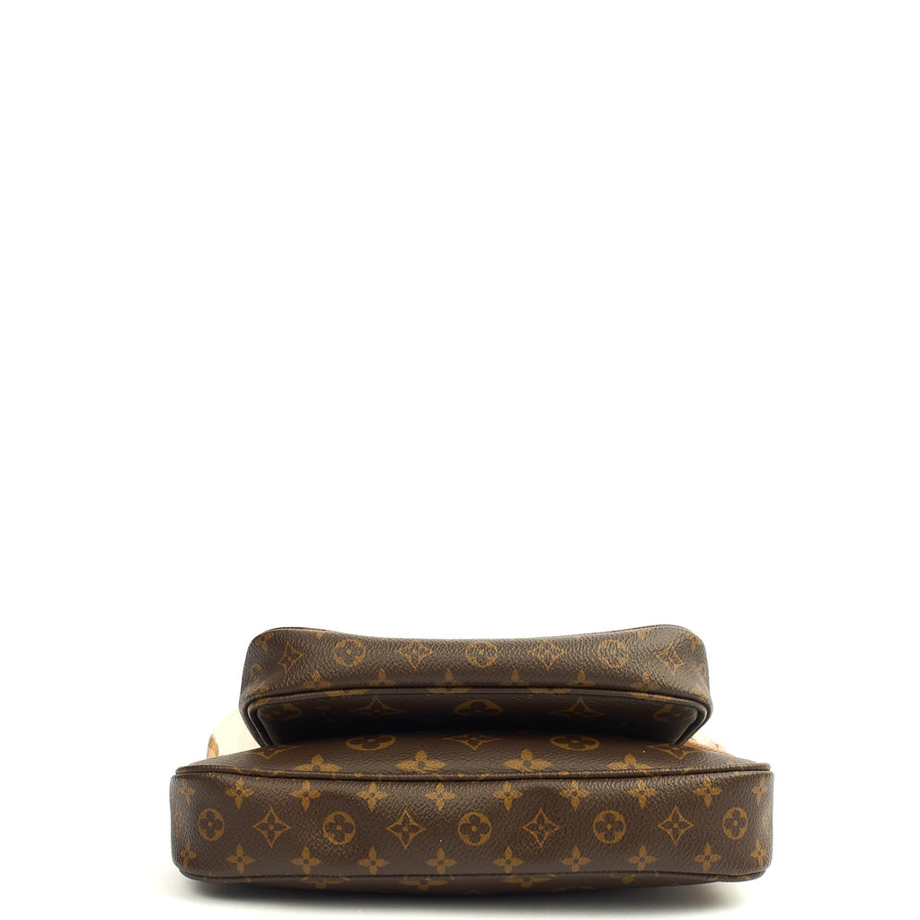 Louis Vuitton Cross Body Multi Pochette Accessoires in Monogram, Leather