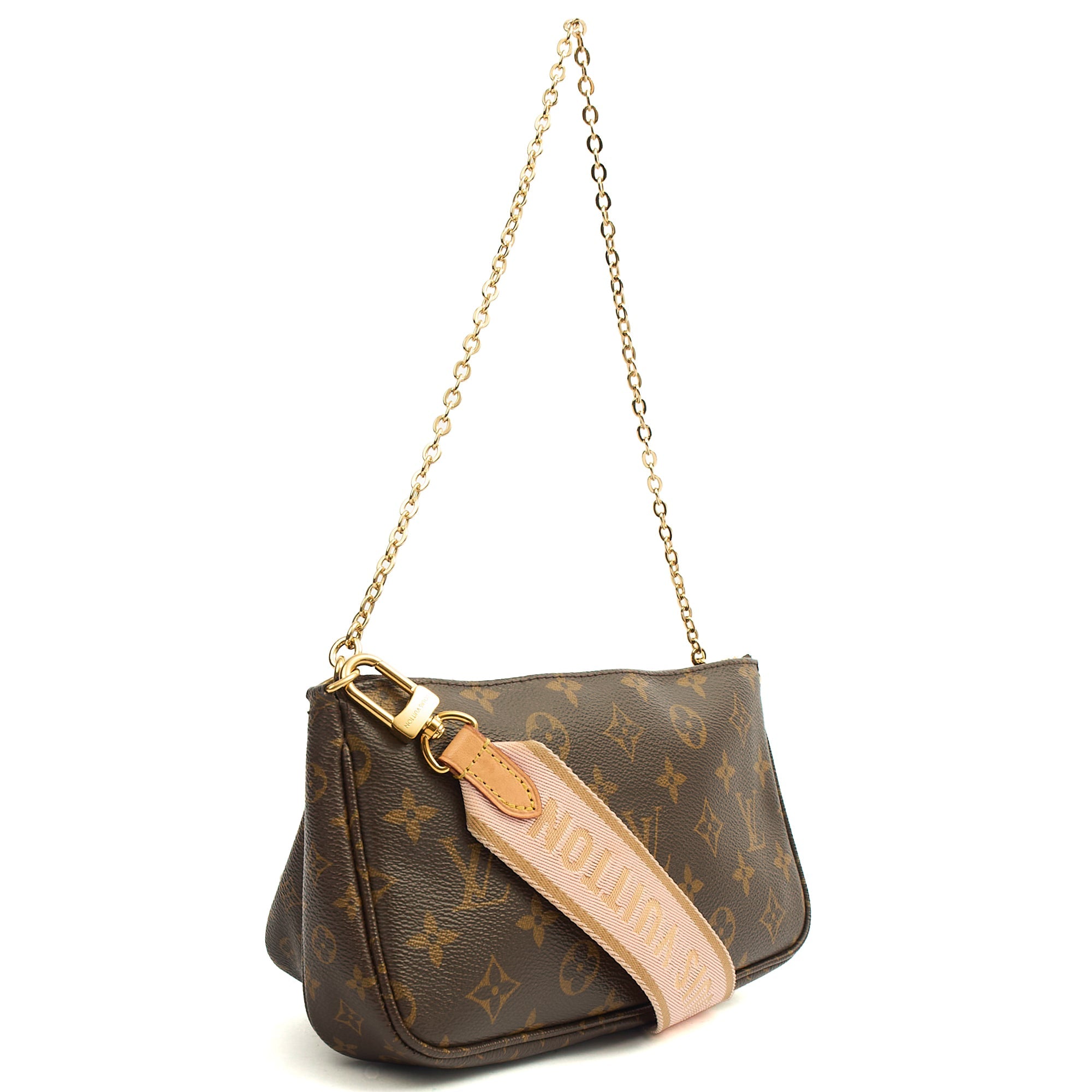 Louis Vuitton Cross Body Multi Pochette Accessoires in Monogram, Leather