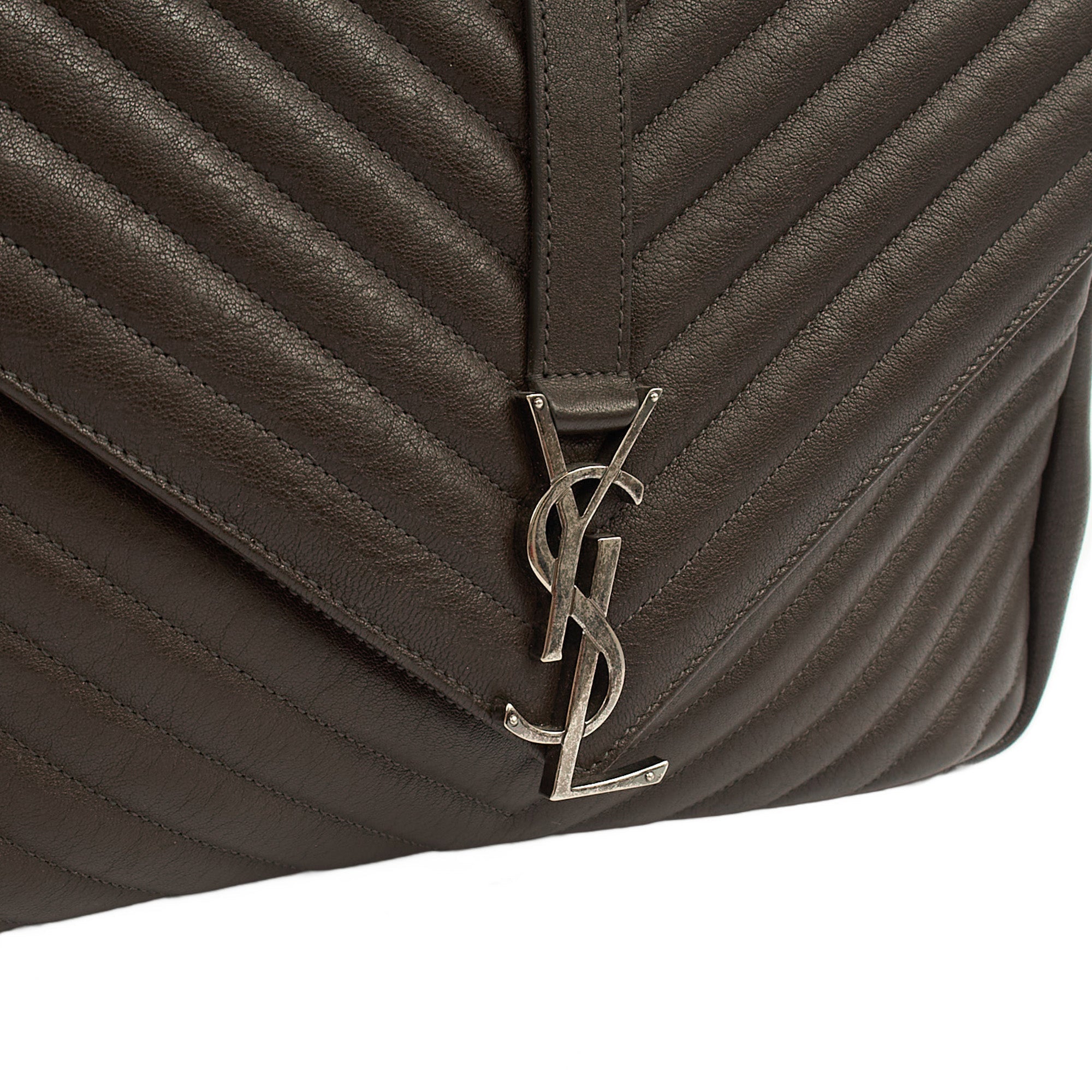 Saint Laurent Shoulder Bag College - Medium in Brown, Calfskin Leather
