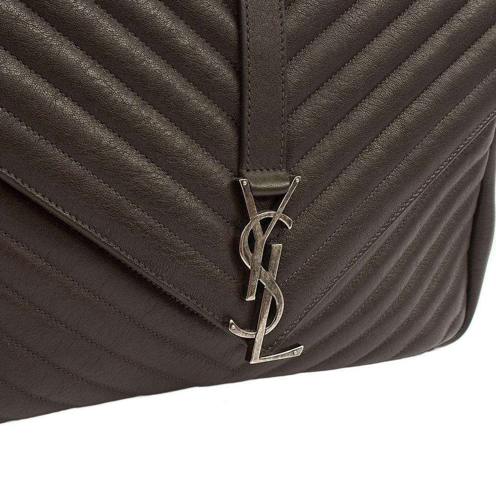 Saint Laurent Shoulder Bag College - Medium in Brown, Calfskin Leather
