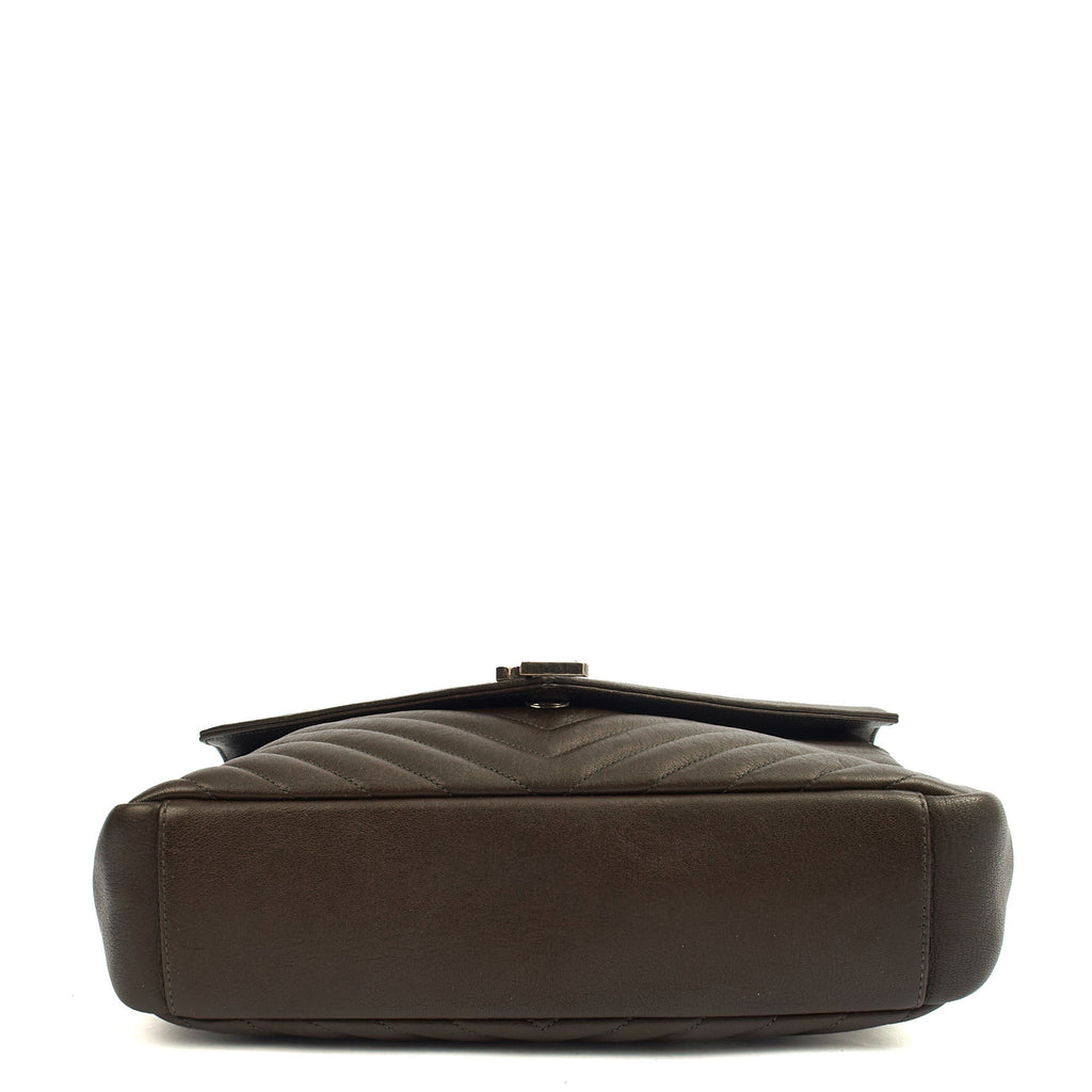 Saint Laurent Shoulder Bag College - Medium in Brown, Calfskin Leather