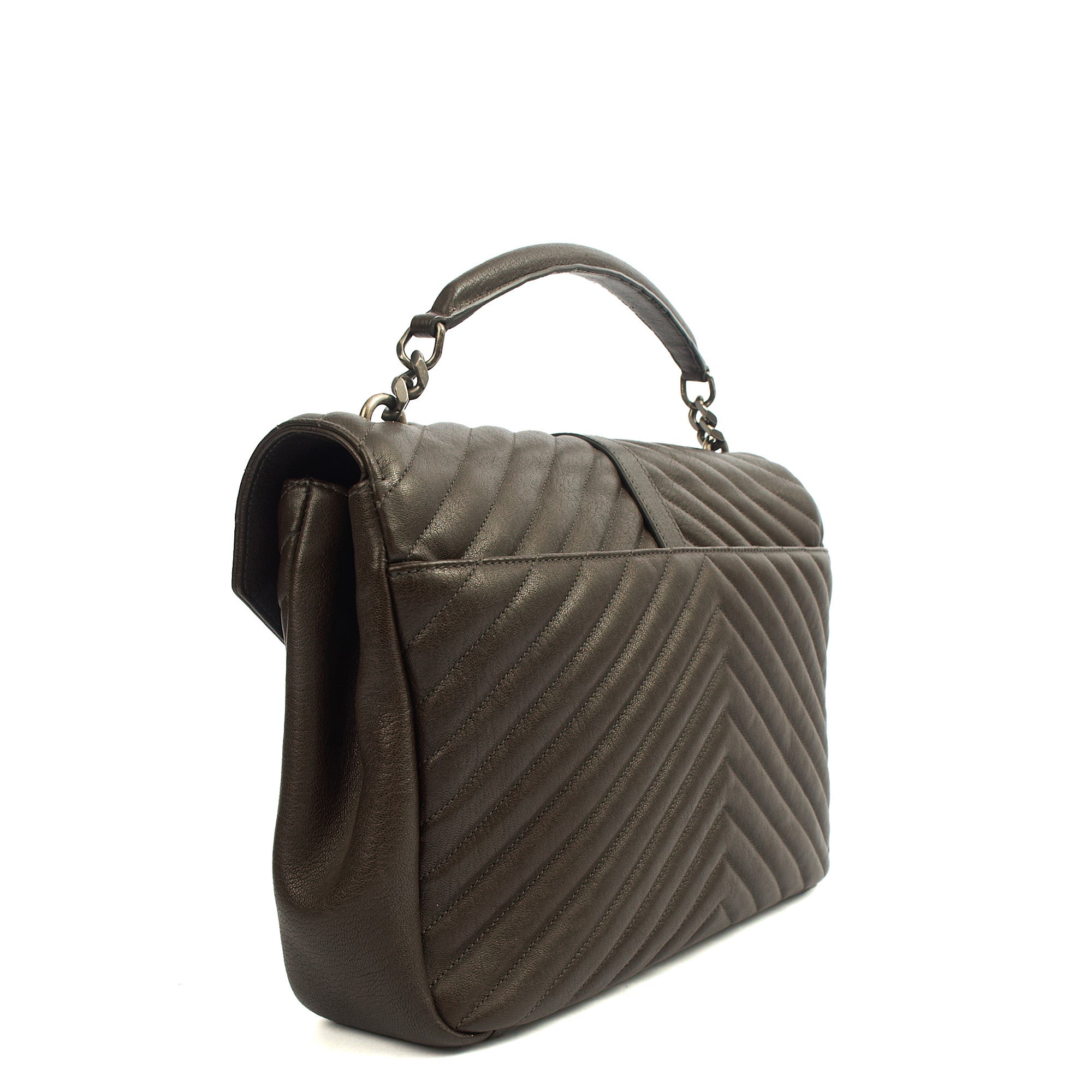 Saint Laurent Shoulder Bag College - Medium in Brown, Calfskin Leather