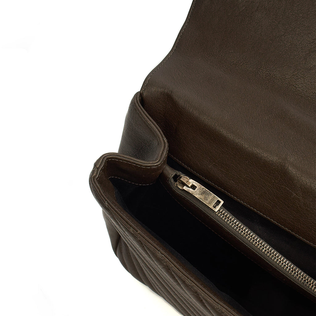 Saint Laurent Shoulder Bag College - Medium in Brown, Calfskin Leather