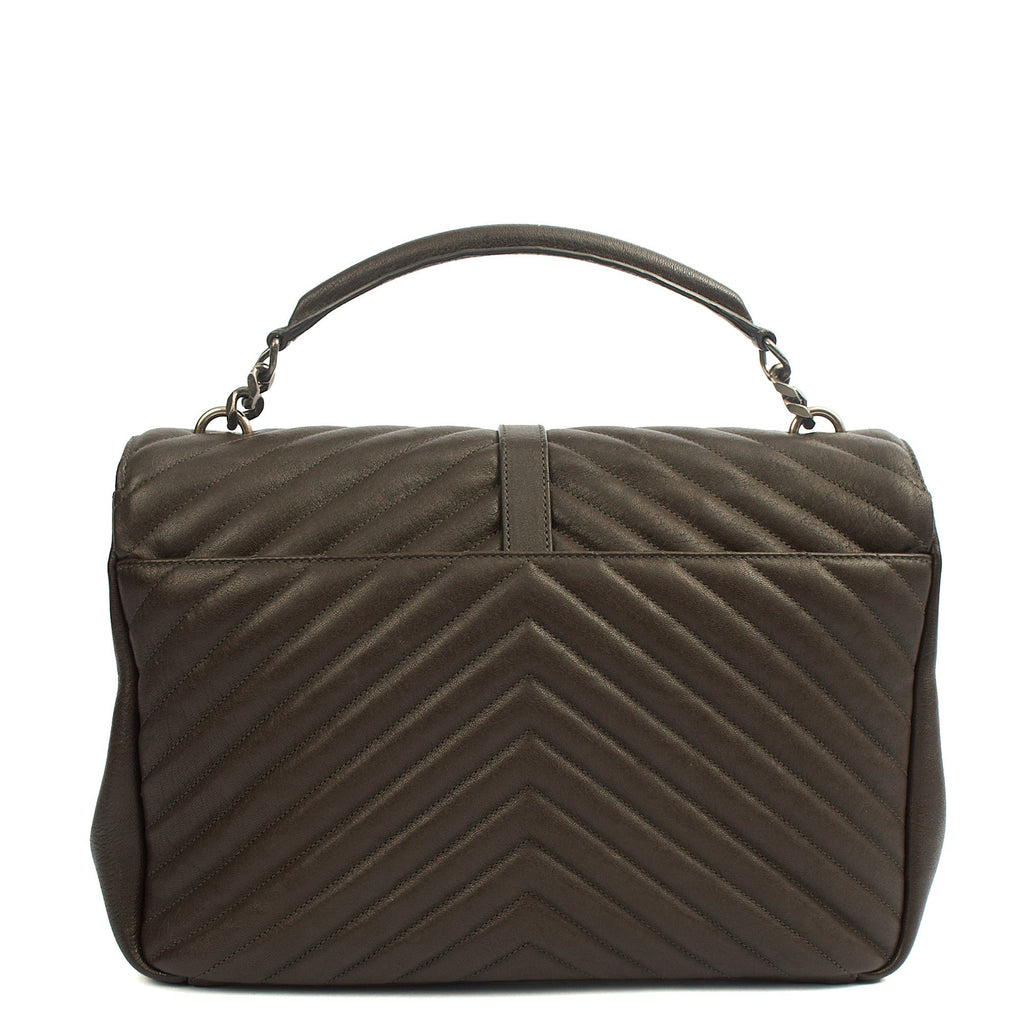 Saint Laurent Shoulder Bag College - Medium in Brown, Calfskin Leather