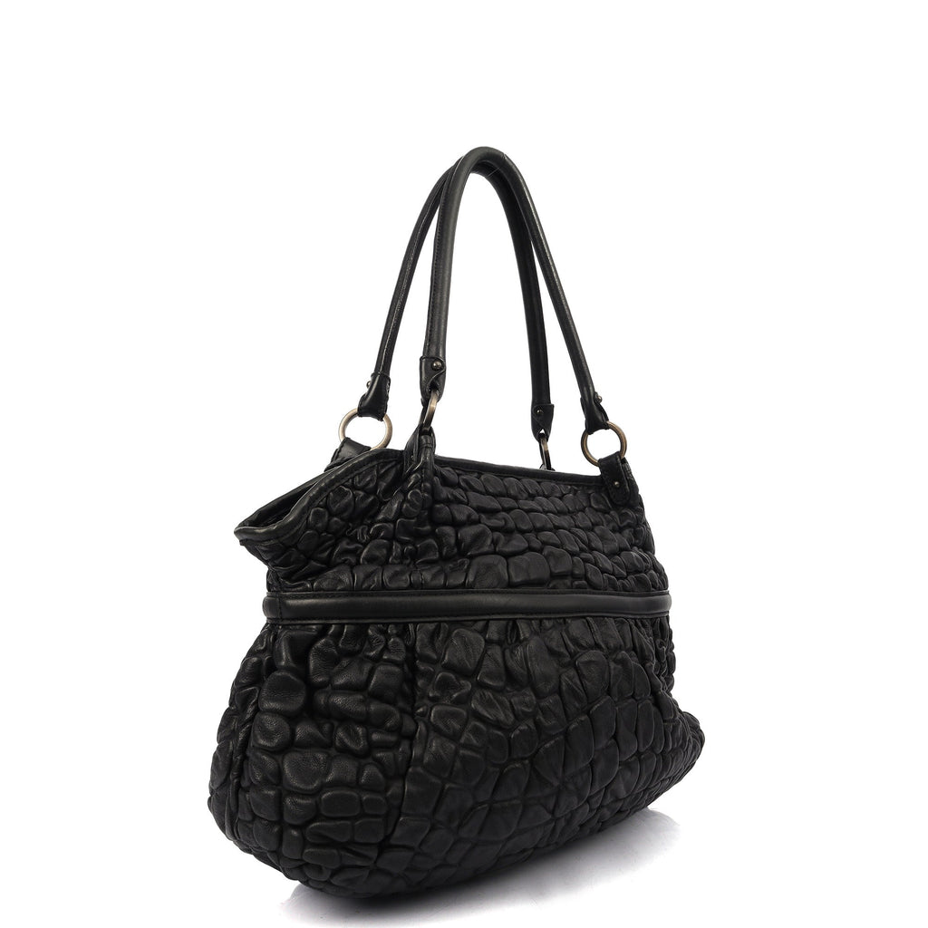 Fendi Tote Chef Shopper Tote in Black, Leather