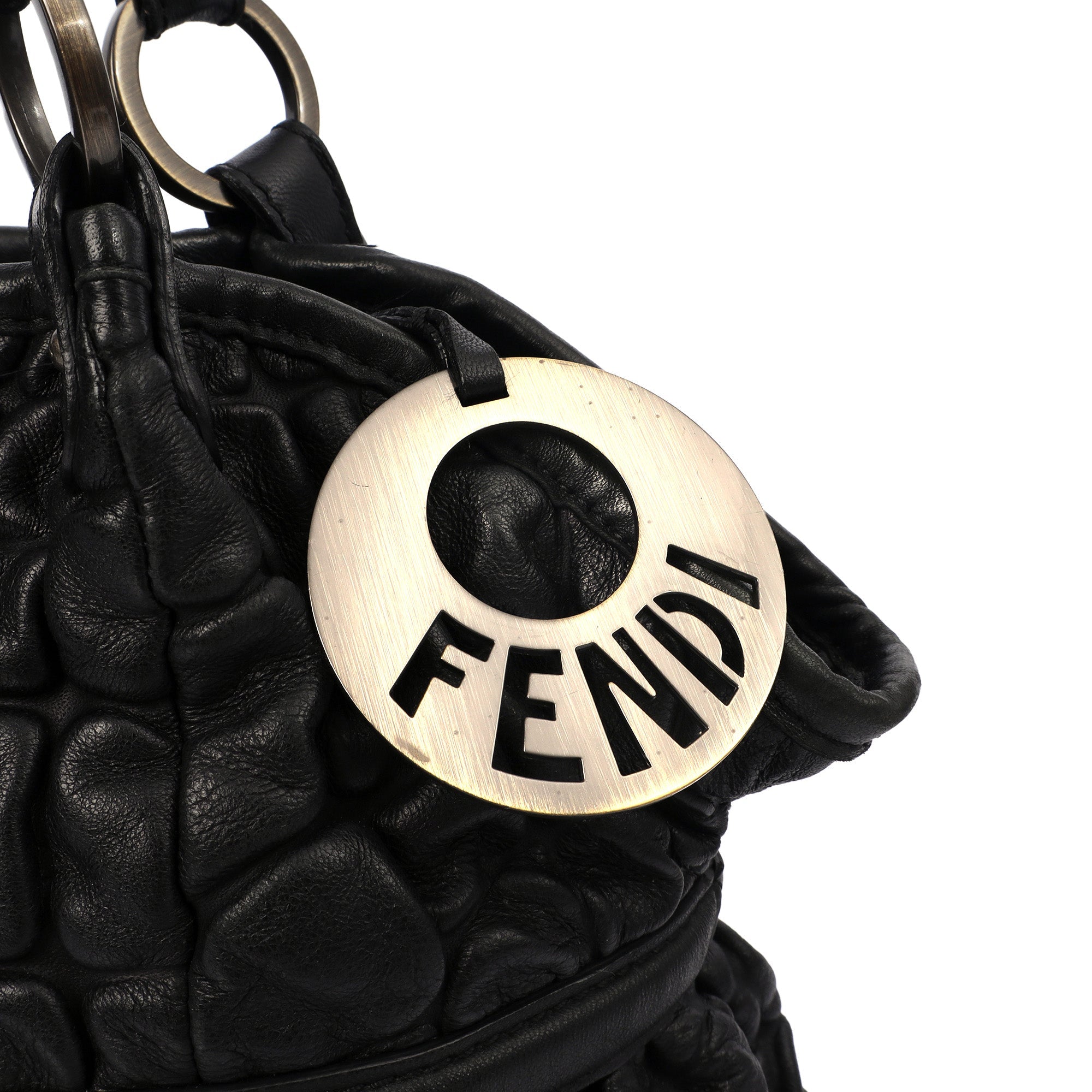 Fendi Tote Chef Shopper Tote in Black, Leather