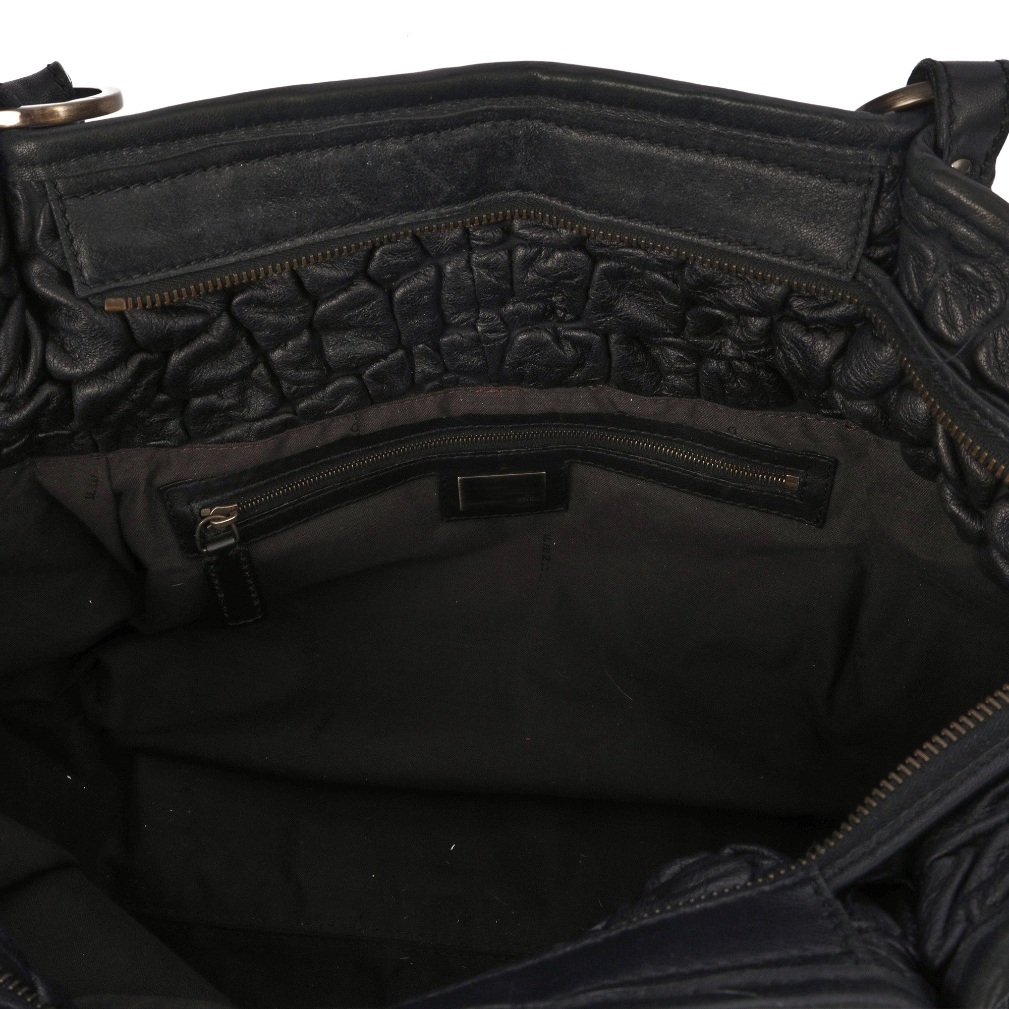 Fendi Tote Chef Shopper Tote in Black, Leather