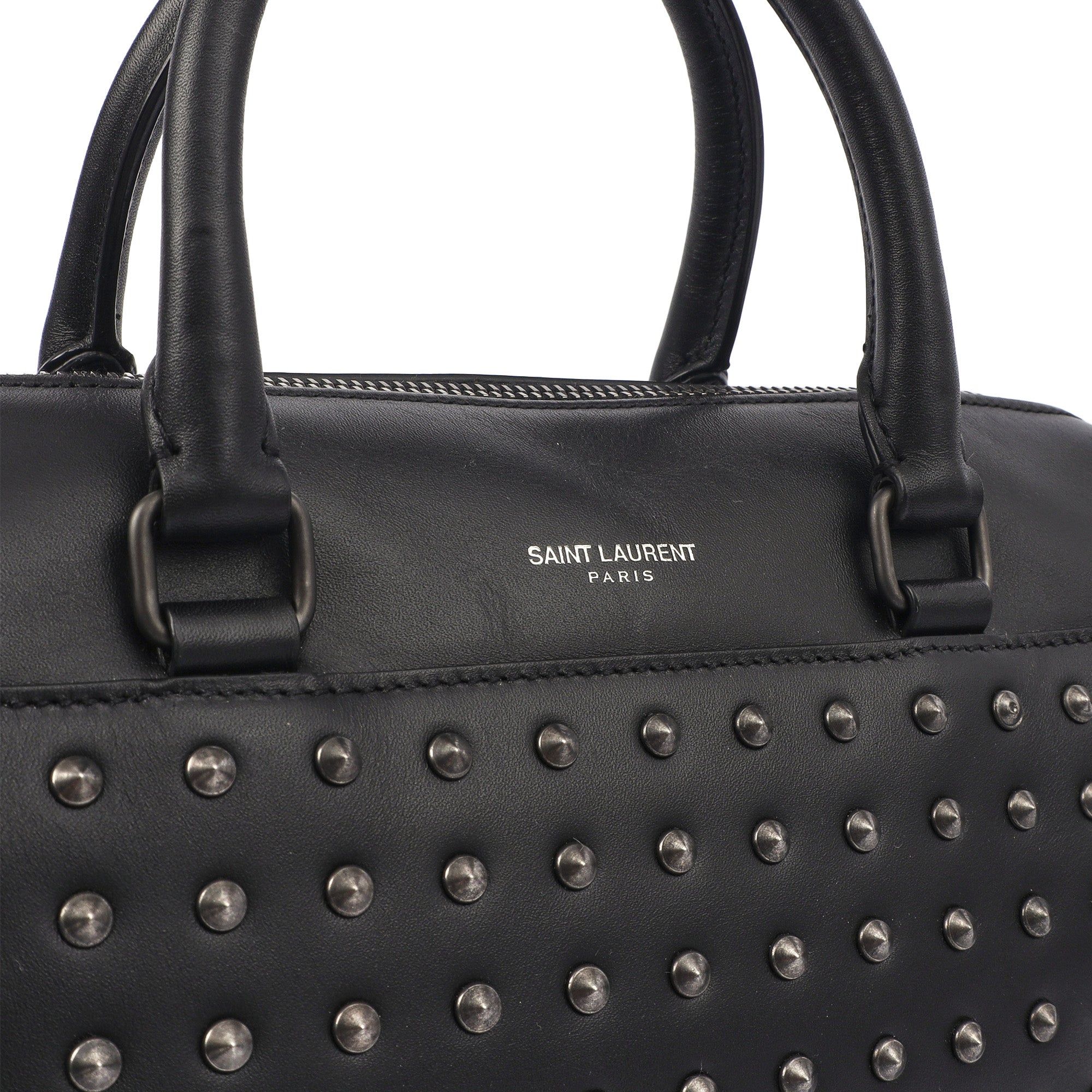 Saint Laurent Tote Duffle in Black, Calfskin Leather