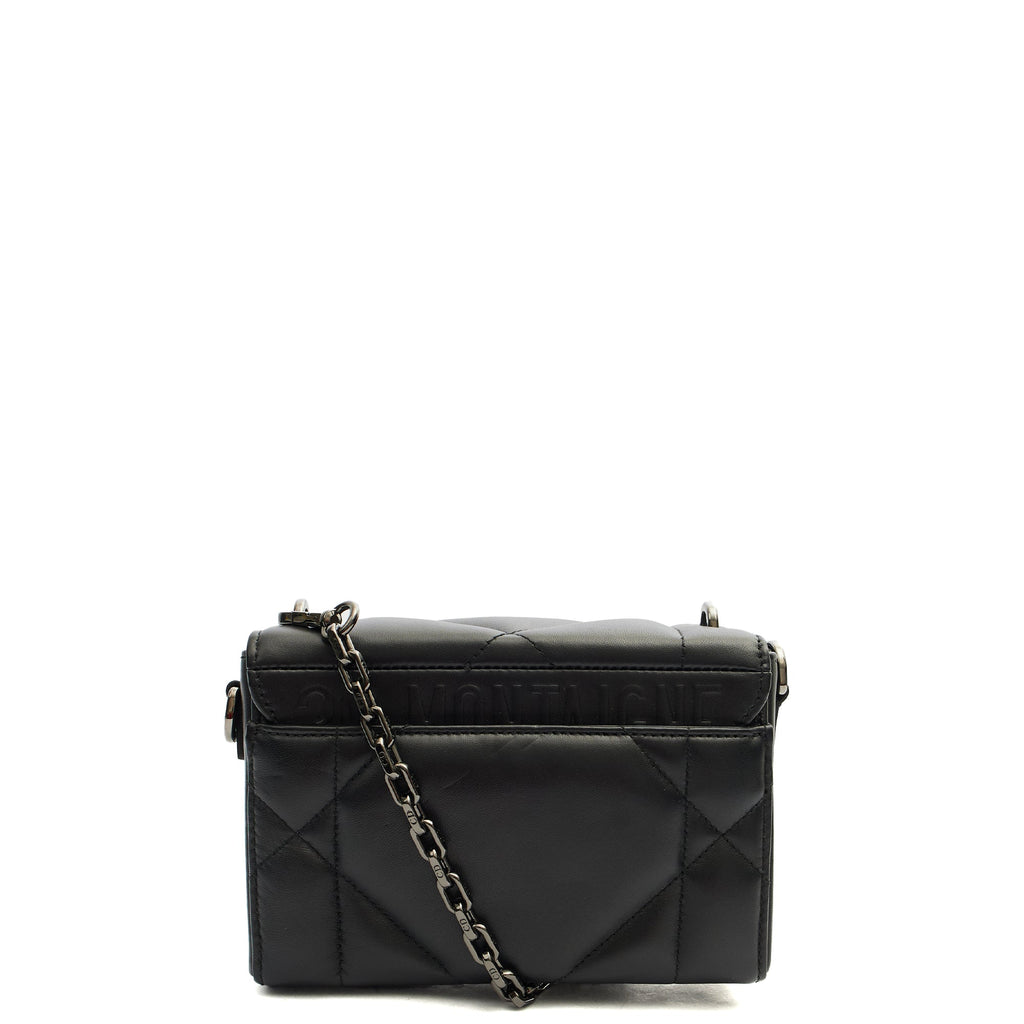 Christian Dior Cross Body 30 Montaigne Bag in Black, Leather