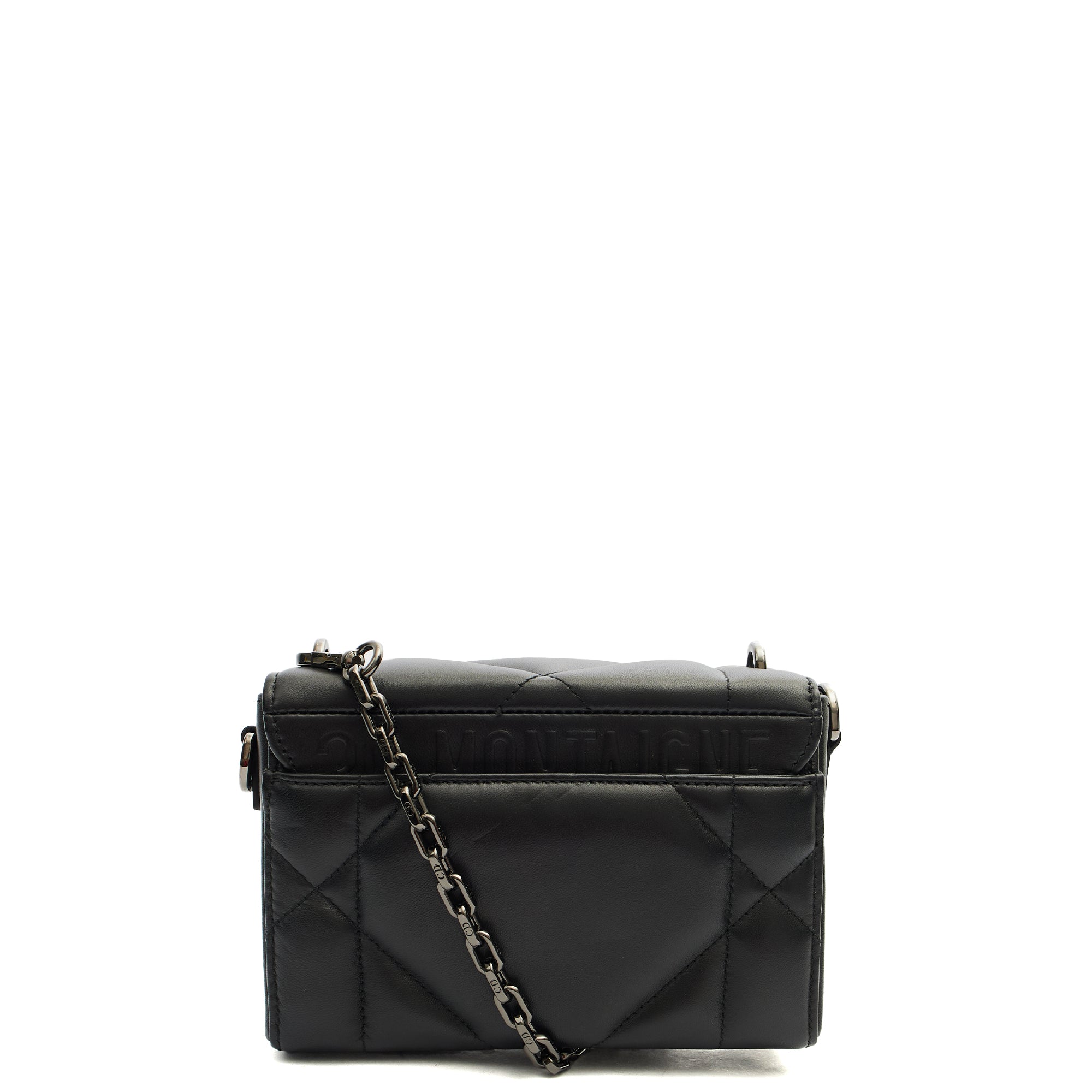Christian Dior Cross Body 30 Montaigne Bag in Black, Leather