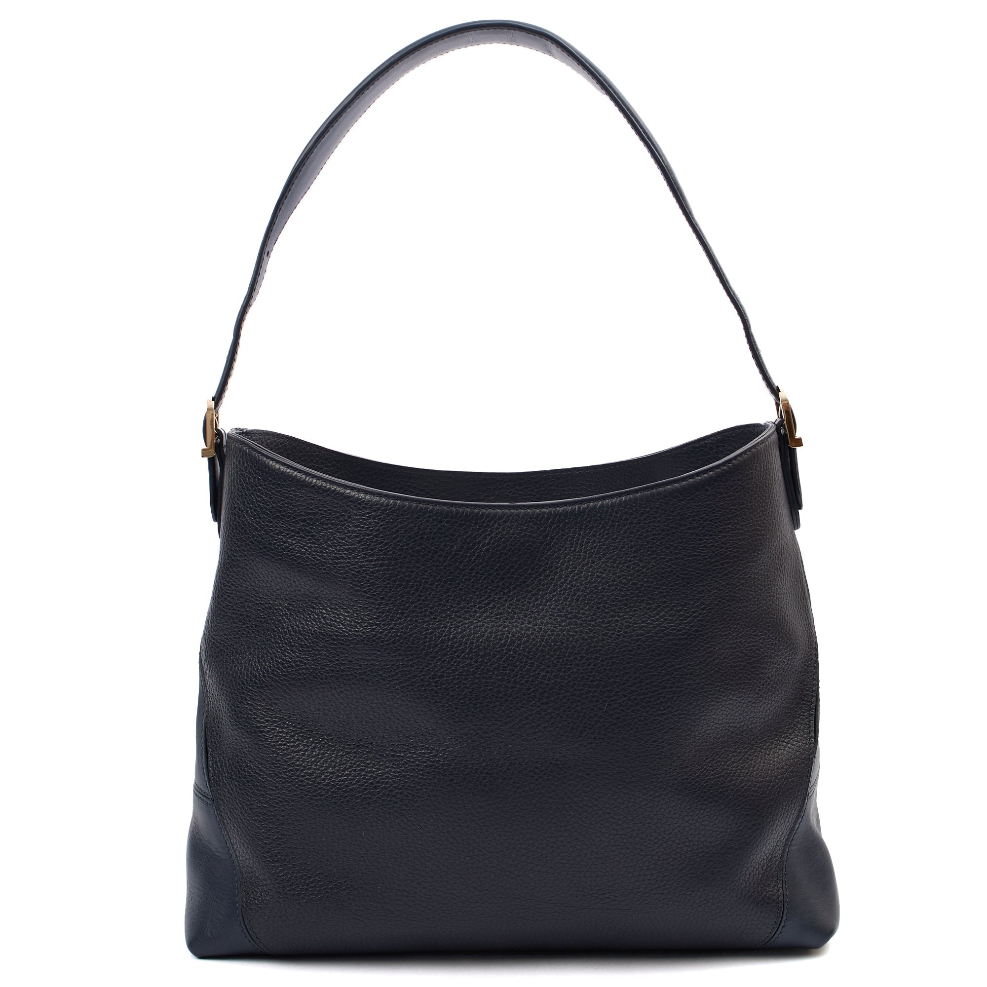 Aspinal of London Shoulder Bag London Tote - Midi in Navy, Leather