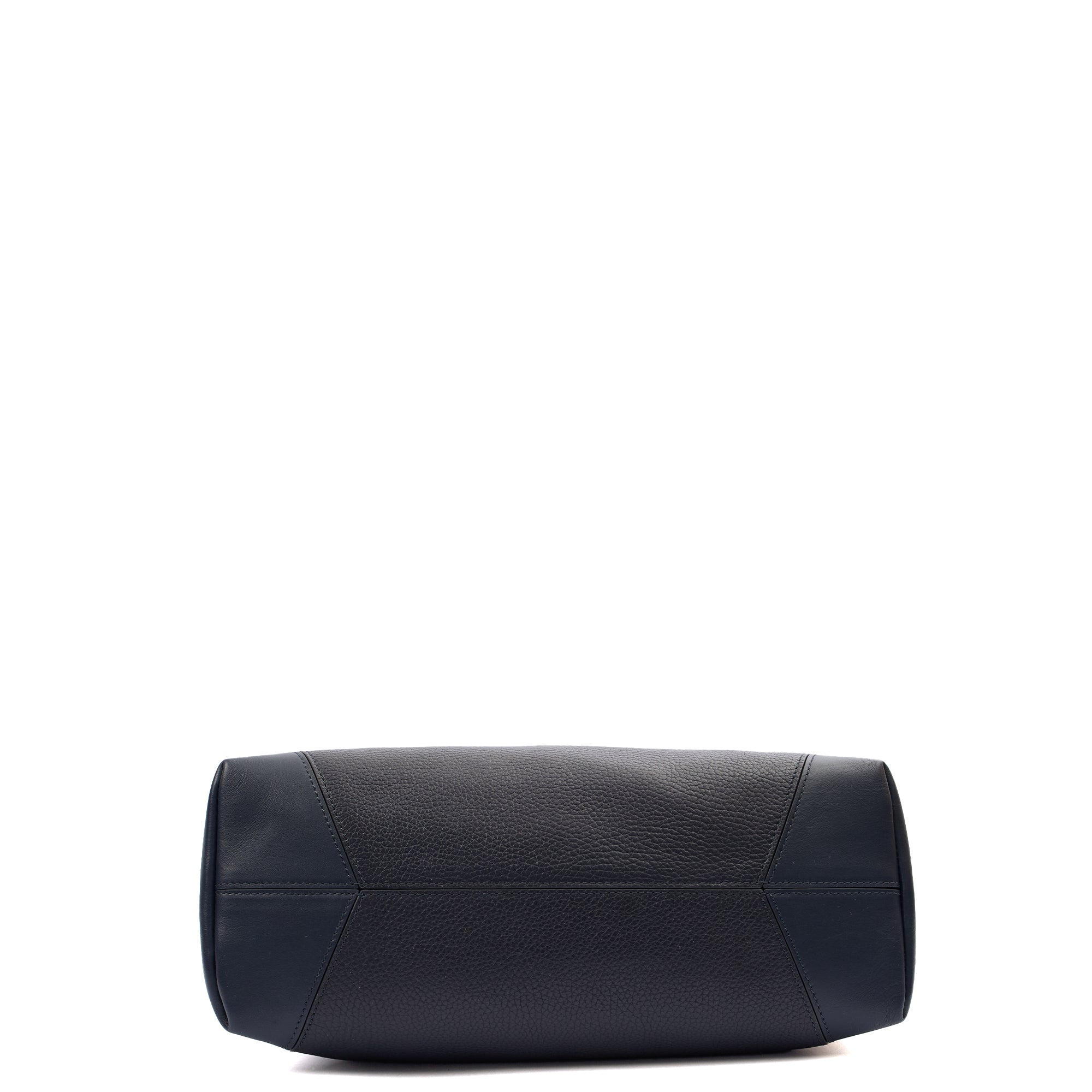 Aspinal of London Shoulder Bag London Tote - Midi in Navy, Leather