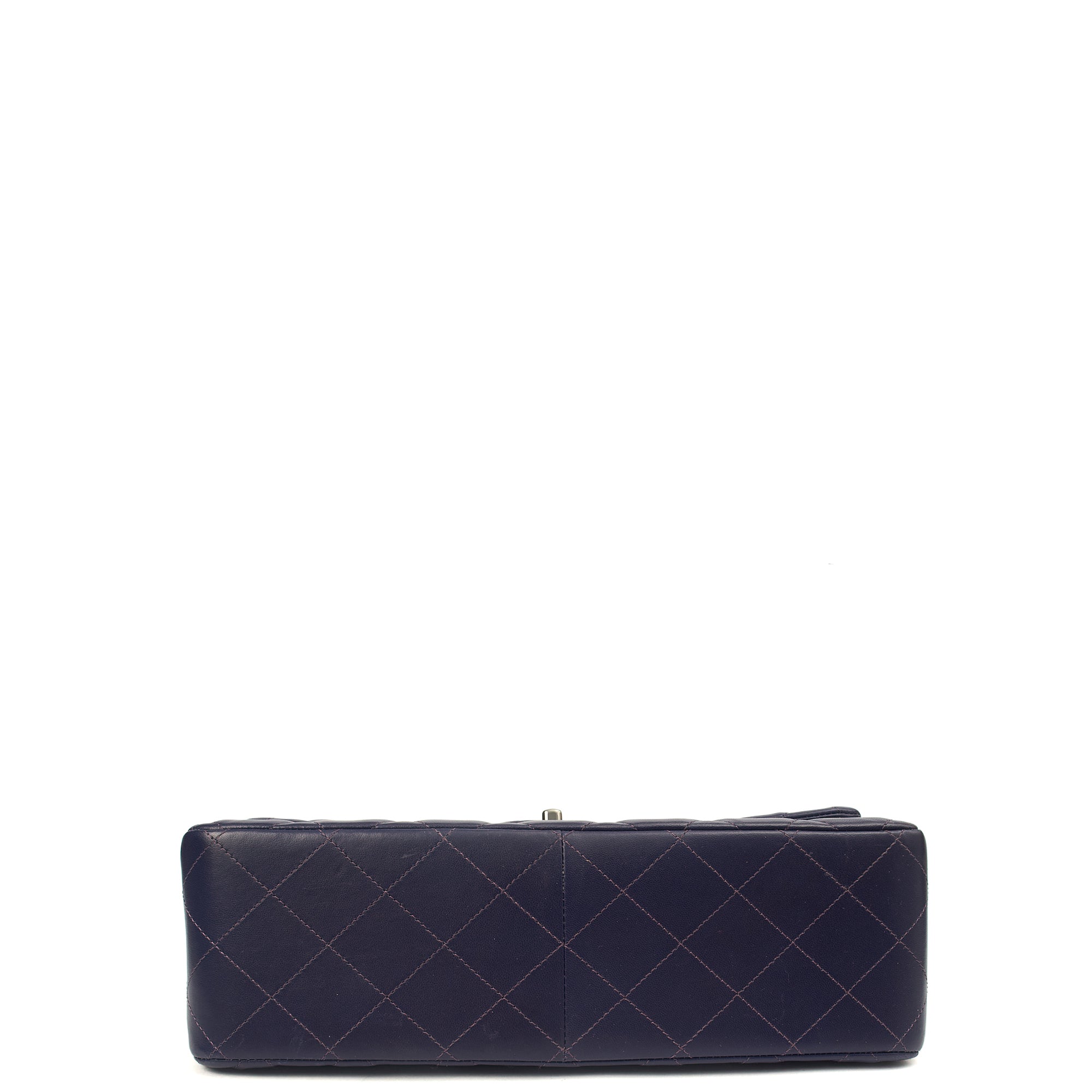 Chanel Shoulder Bag Classic Double Flap - Large in Purple, Calfskin Leather
