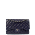 Chanel Shoulder Bag Classic Double Flap - Large in Purple, Calfskin Leather