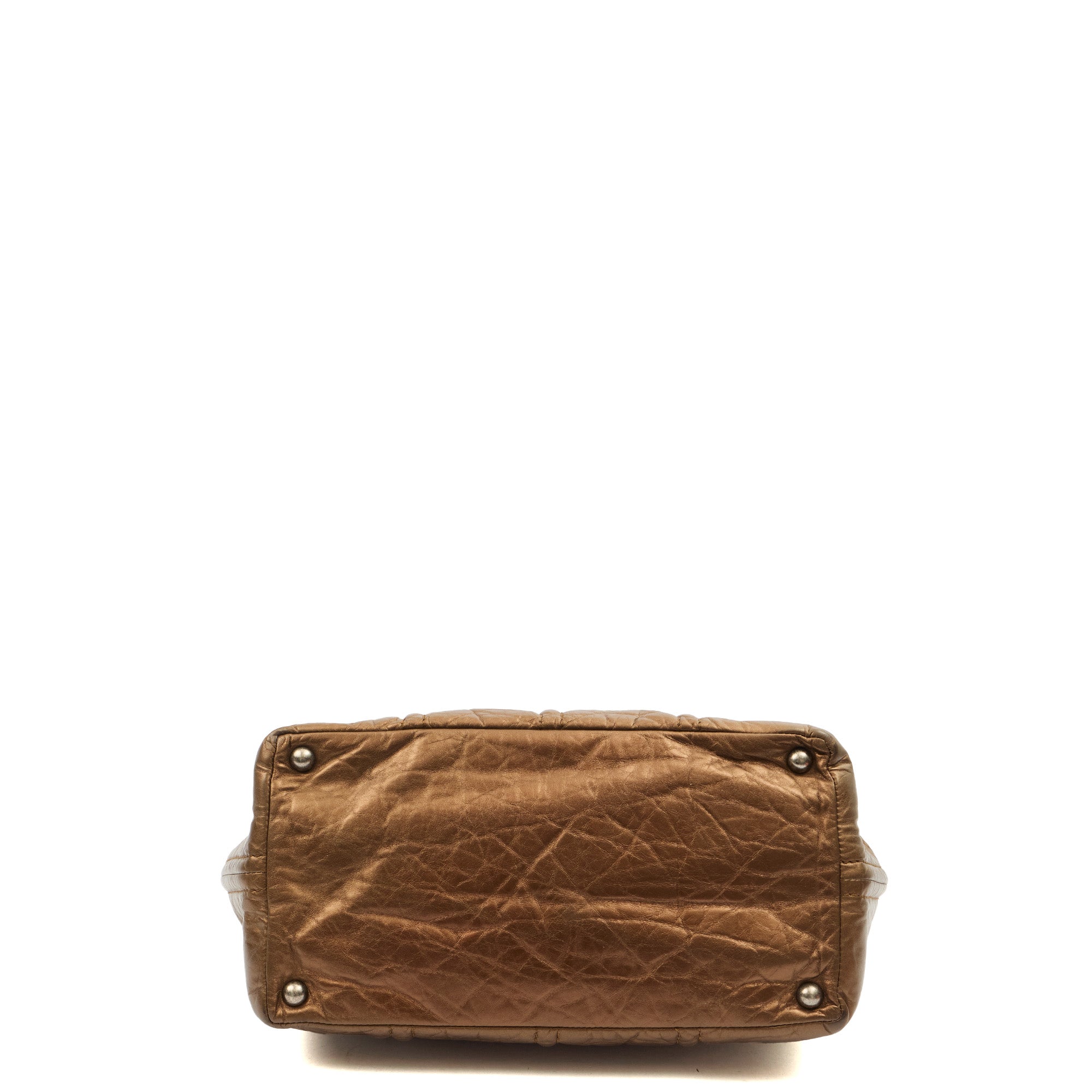 Chanel Tote in Metallic, Crinkled Calfskin Leather