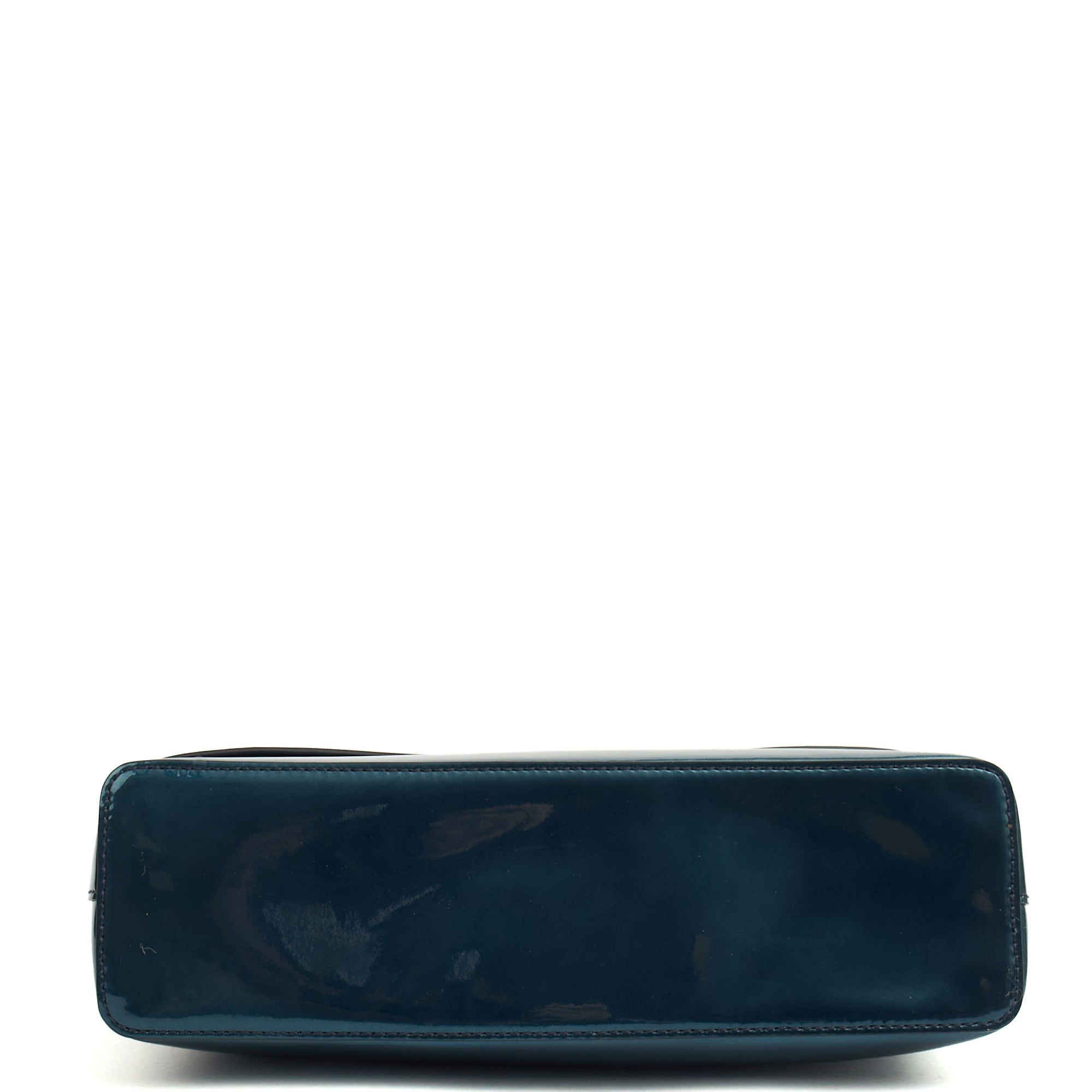 Mulberry Clutch Postman's Lock Pouch in Blue, Patent Leather