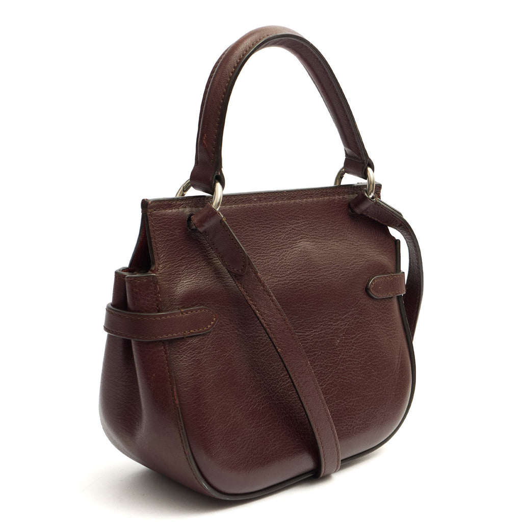 Mulberry Top Handle Amberley Small Satchel in Red, Leather