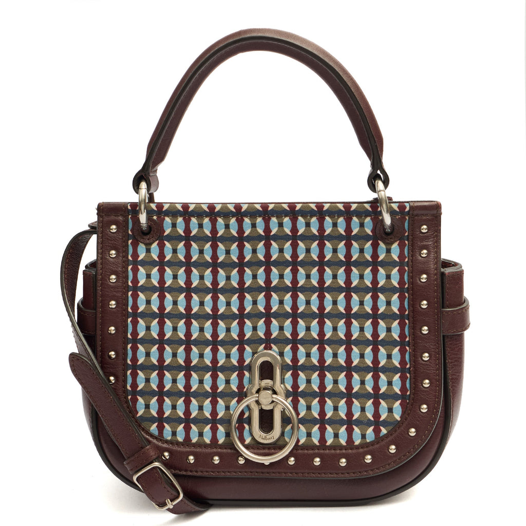 Mulberry Top Handle Amberley Small Satchel in Red, Leather