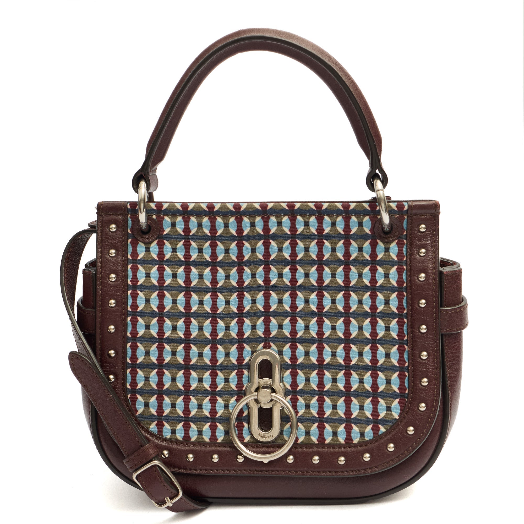 Mulberry Top Handle Amberley Small Satchel in Red, Leather