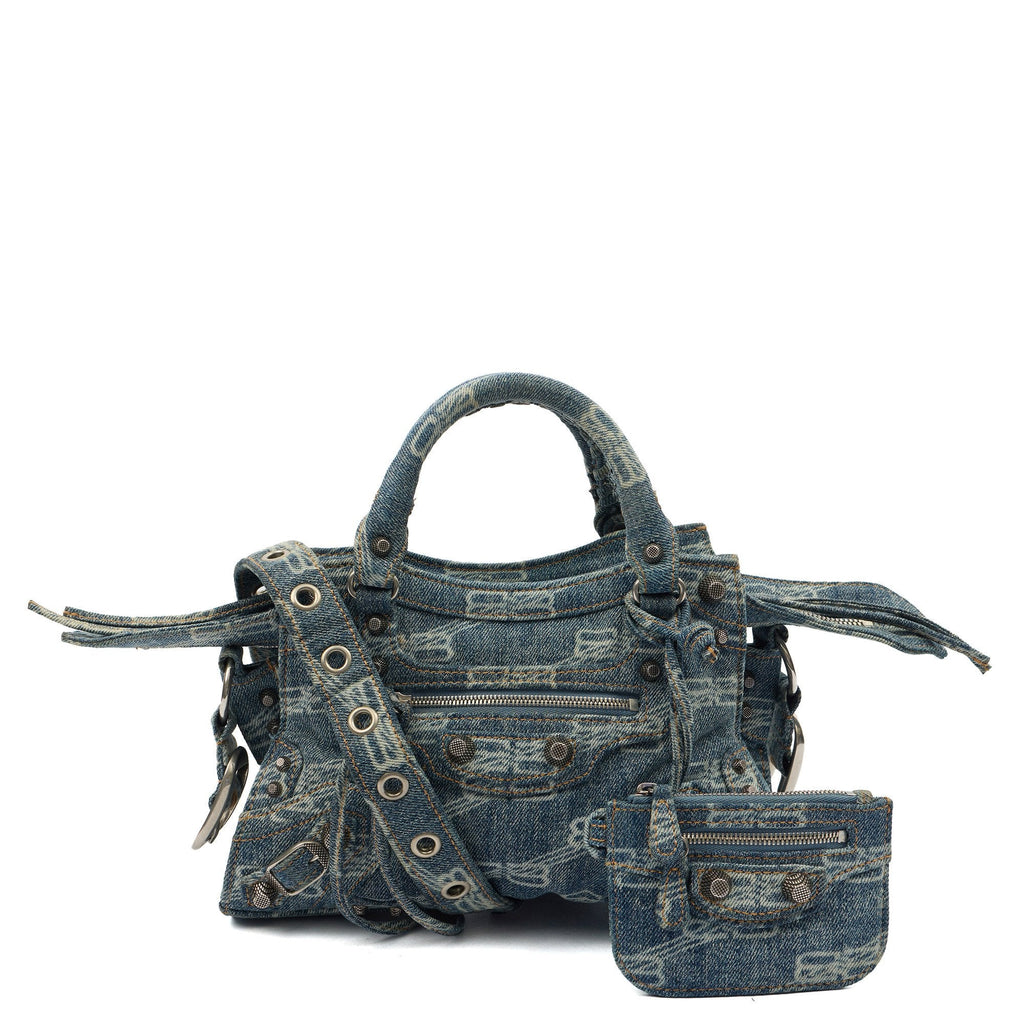 Balenciaga Mini Bag Neo Cagole XS in Blue, Canvas