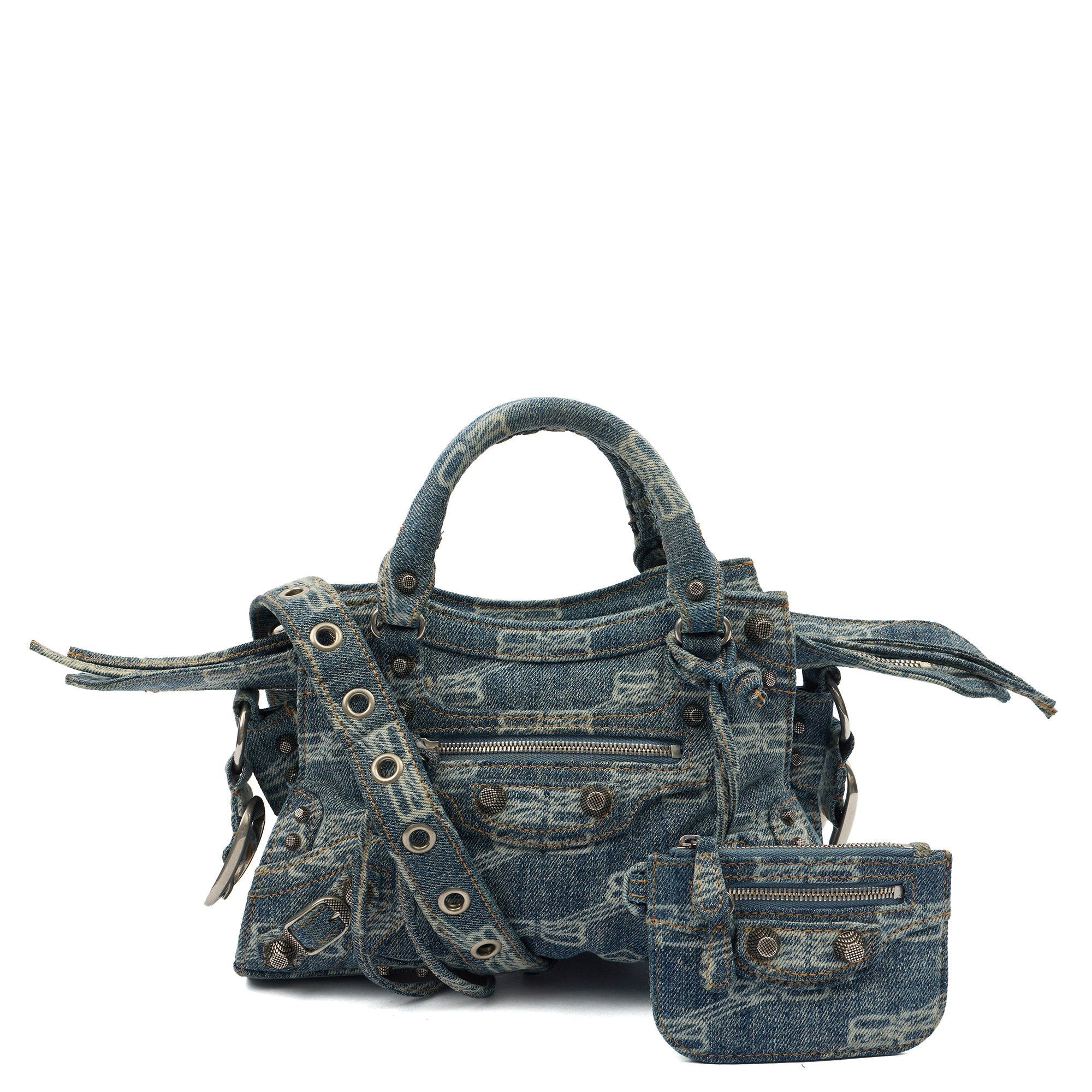 Balenciaga Mini Bag Neo Cagole XS in Blue, Canvas