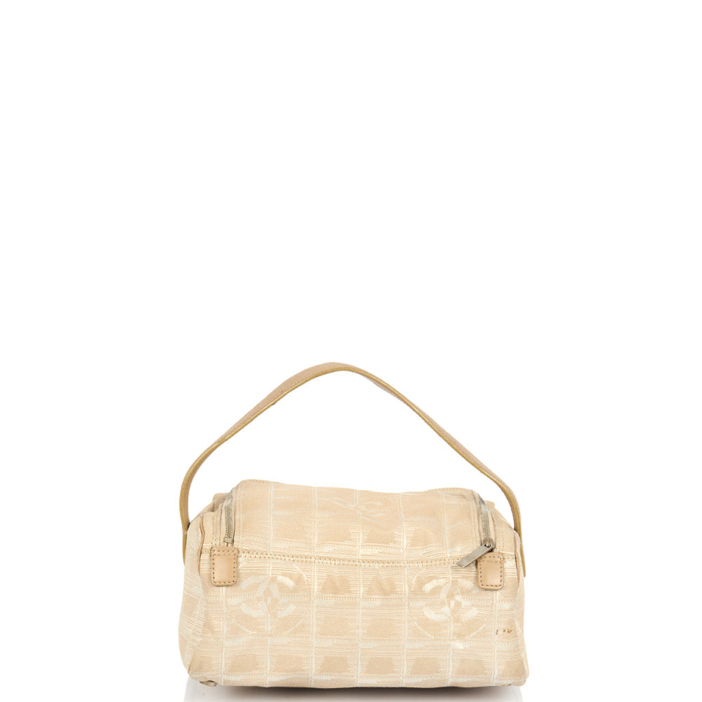 Chanel Mini Bag Travel Ligne Bowler in Neutral, Fabric