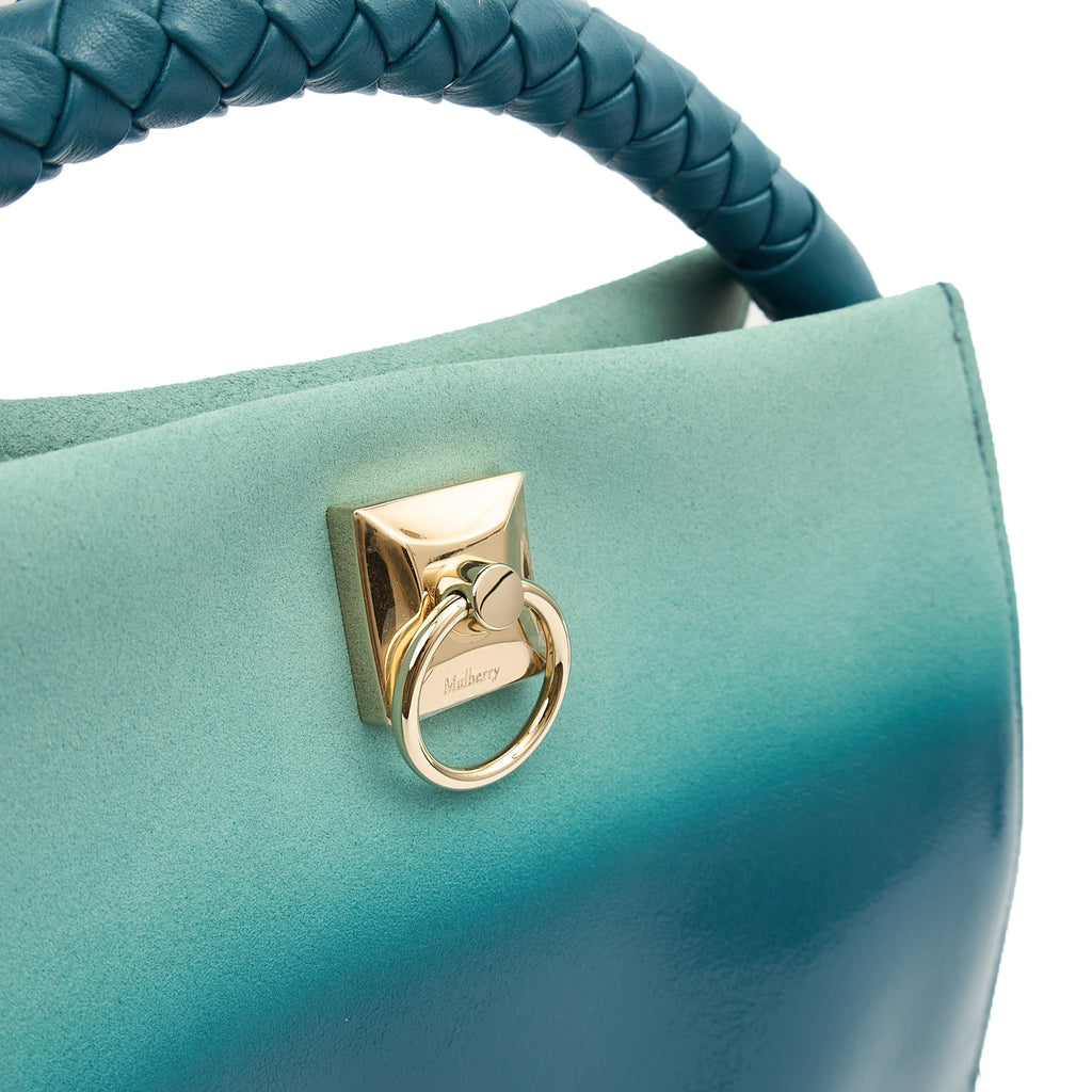 Mulberry Tote Iris - Small in Blue, Patent Leather