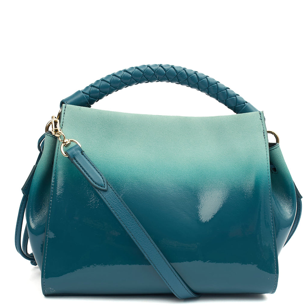 Mulberry Tote Iris - Small in Blue, Patent Leather