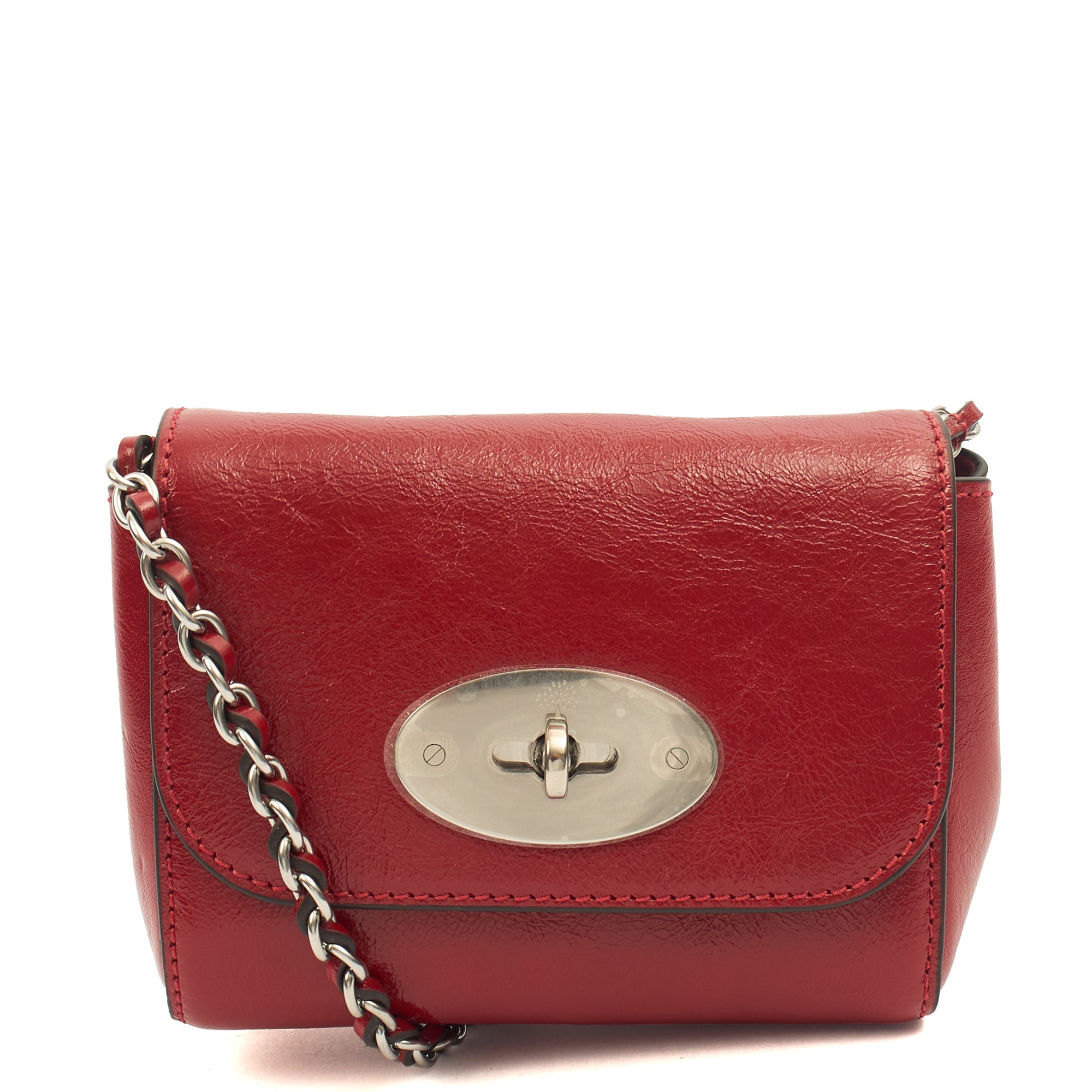 Mulberry Mini Bag Lily - Mini in Lancaster Red, Leather