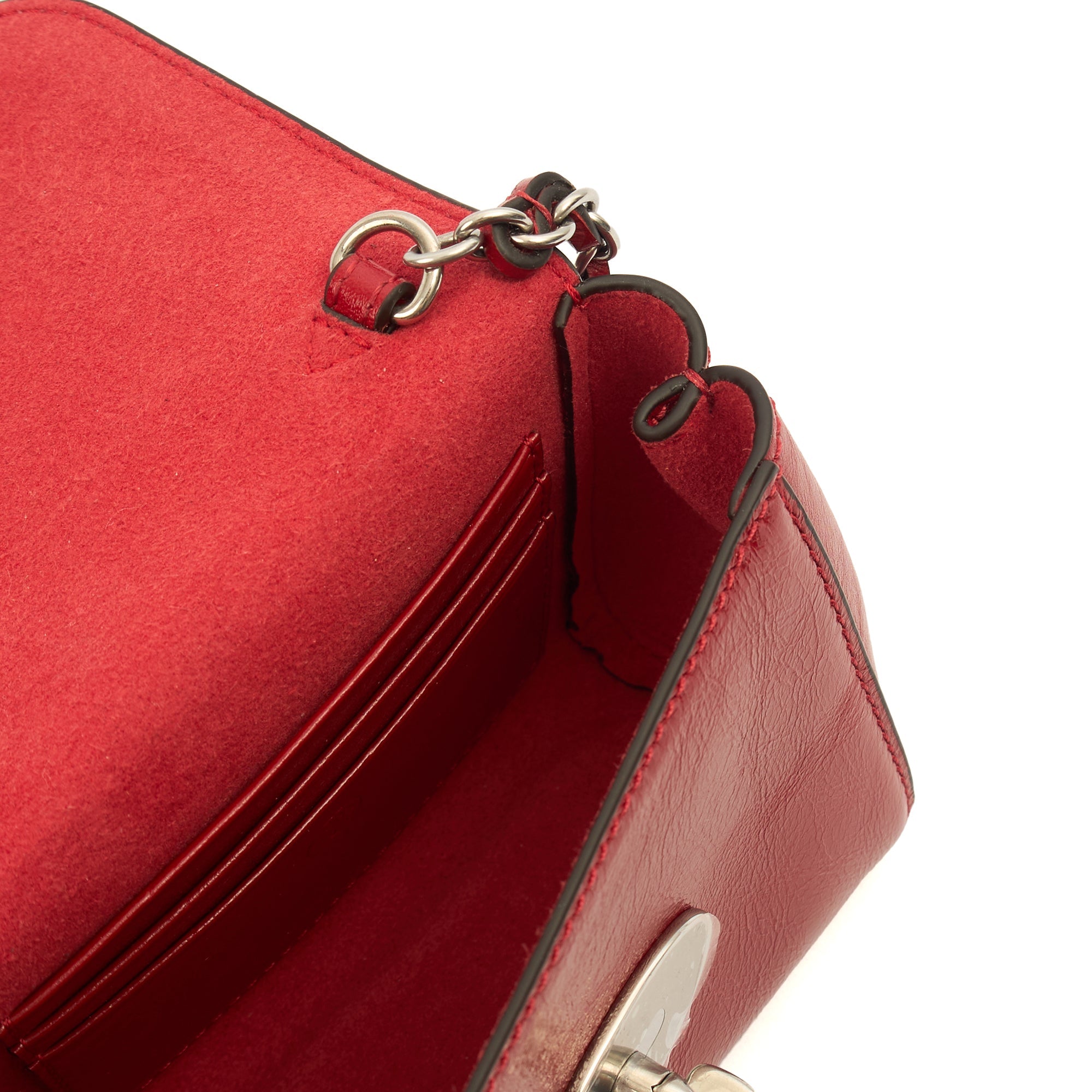 Mulberry Mini Bag Lily - Mini in Lancaster Red, Leather