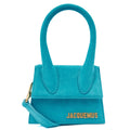 Jacquemus Cross Body Le Chiquito in Blue, Suede