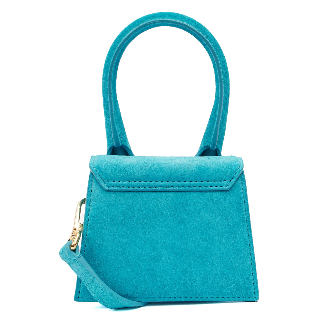 Jacquemus Cross Body Le Chiquito in Blue, Suede