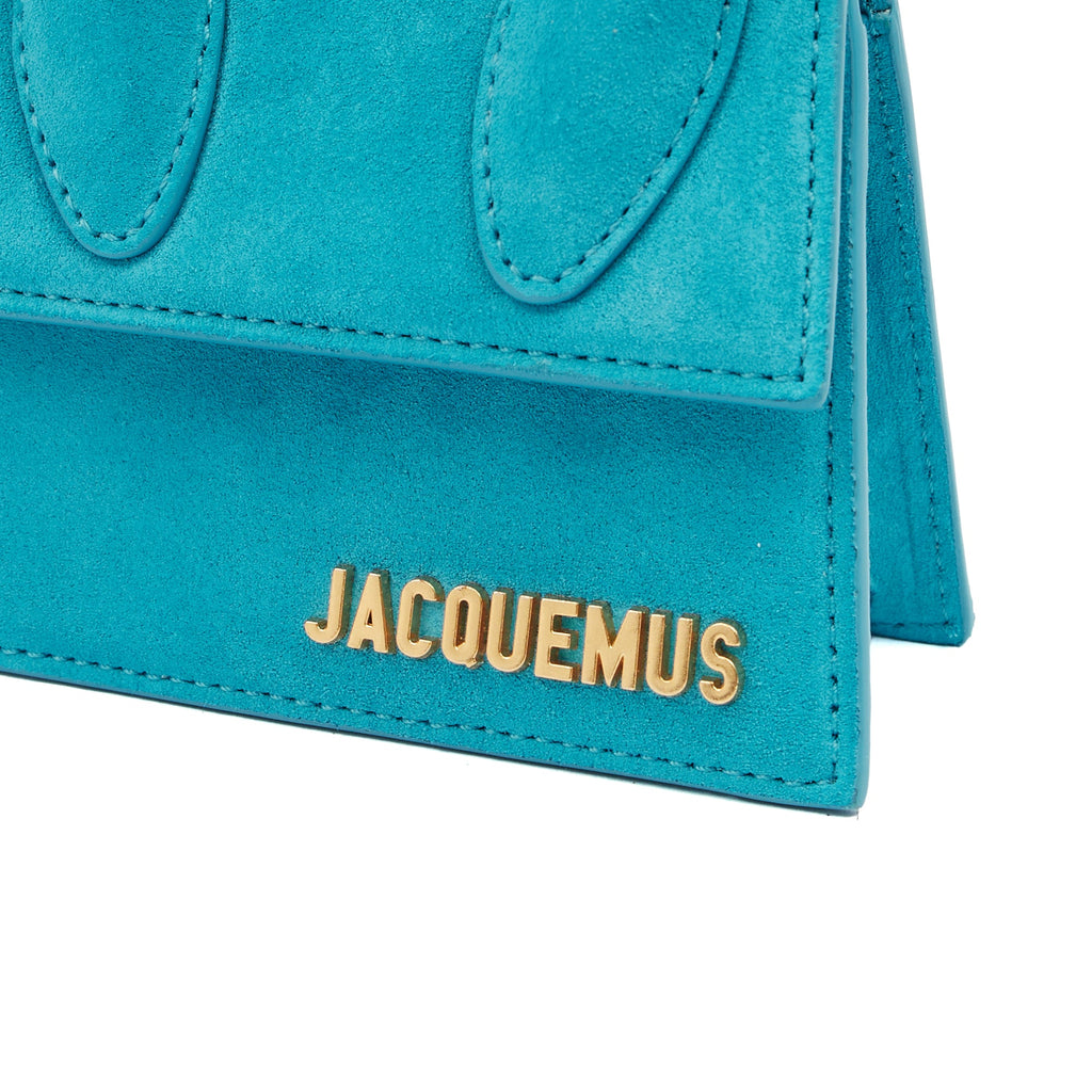 Jacquemus Cross Body Le Chiquito in Blue, Suede