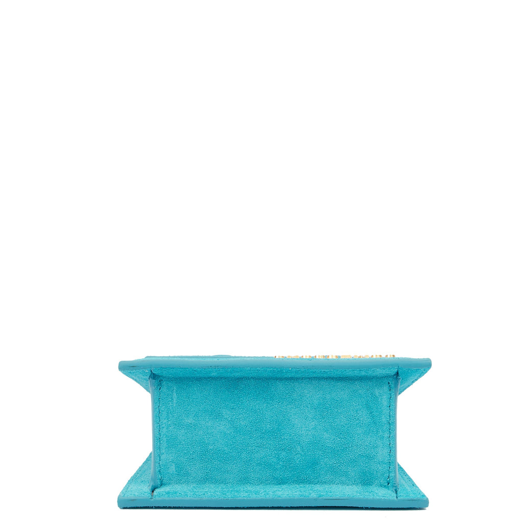 Jacquemus Cross Body Le Chiquito in Blue, Suede