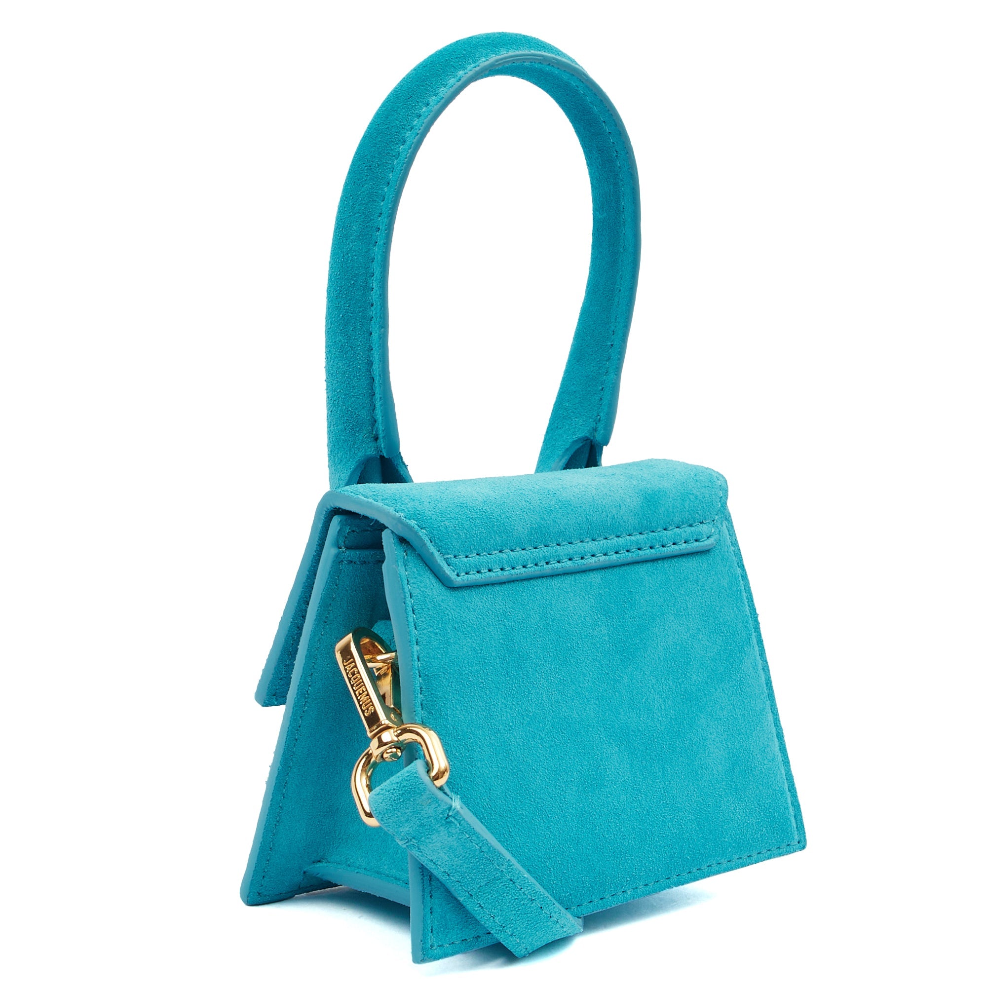 Jacquemus Cross Body Le Chiquito in Blue, Suede
