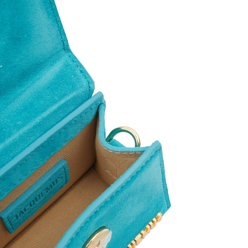 Jacquemus Cross Body Le Chiquito in Blue, Suede
