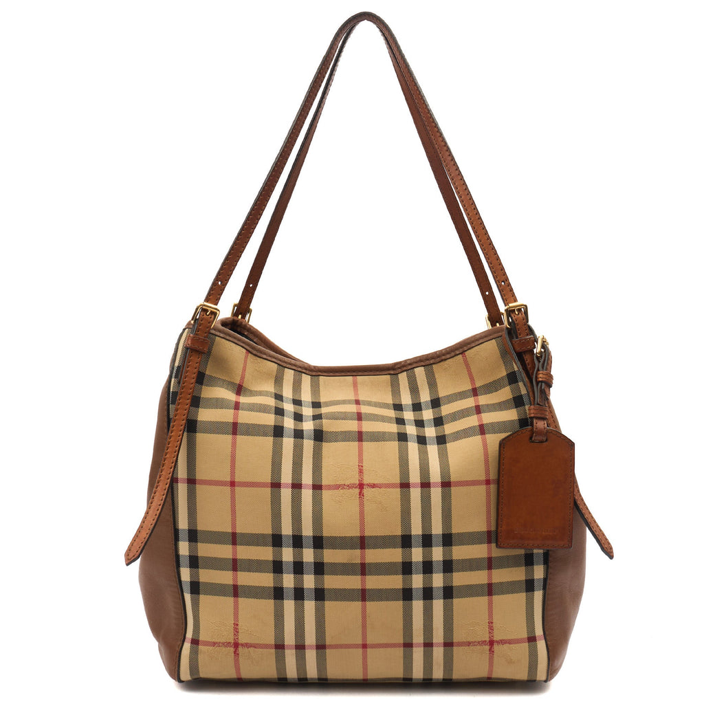 Burberry Tote Tote in Brown, Fabric