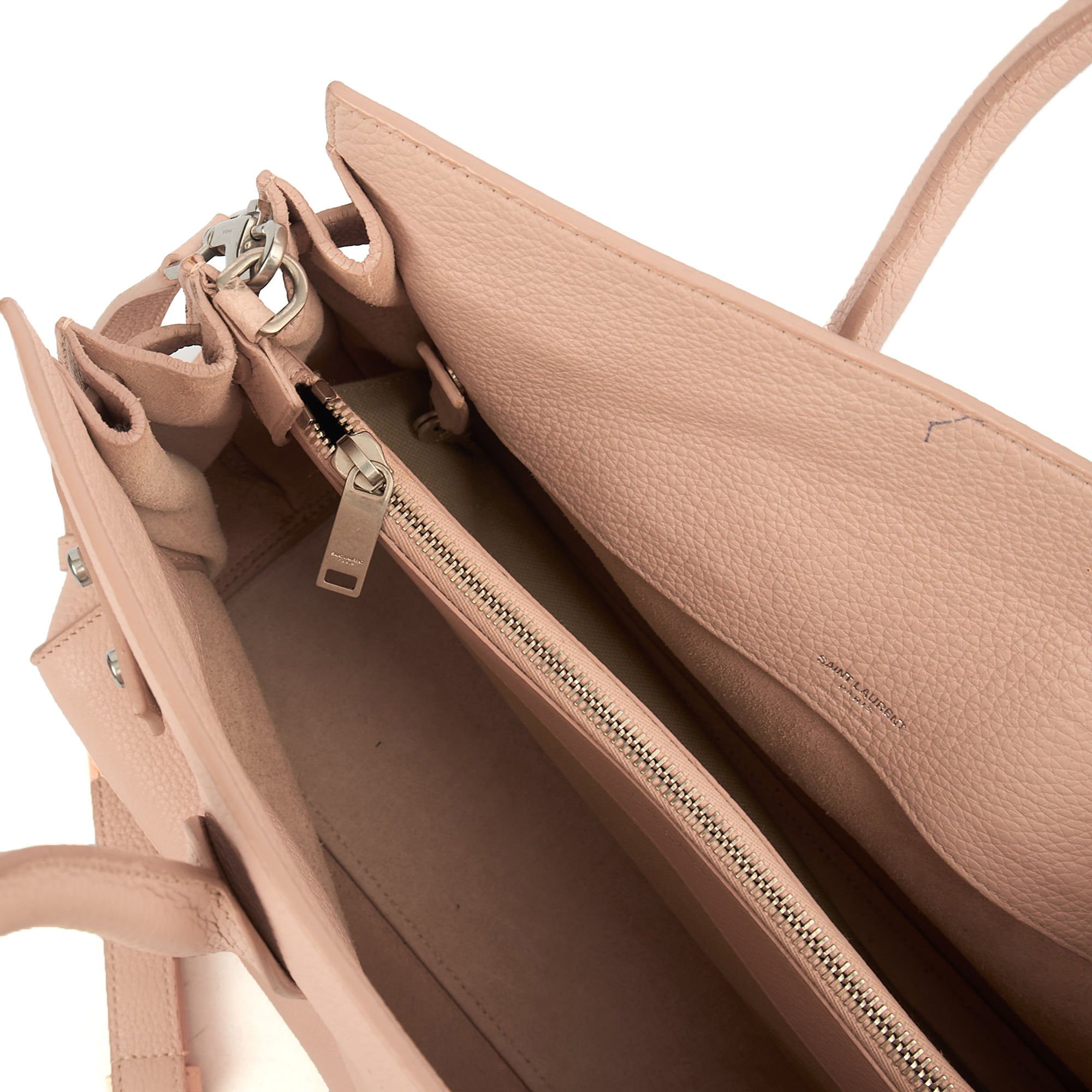 Saint Laurent Tote Sac de Jour in Pink, Calfskin Leather