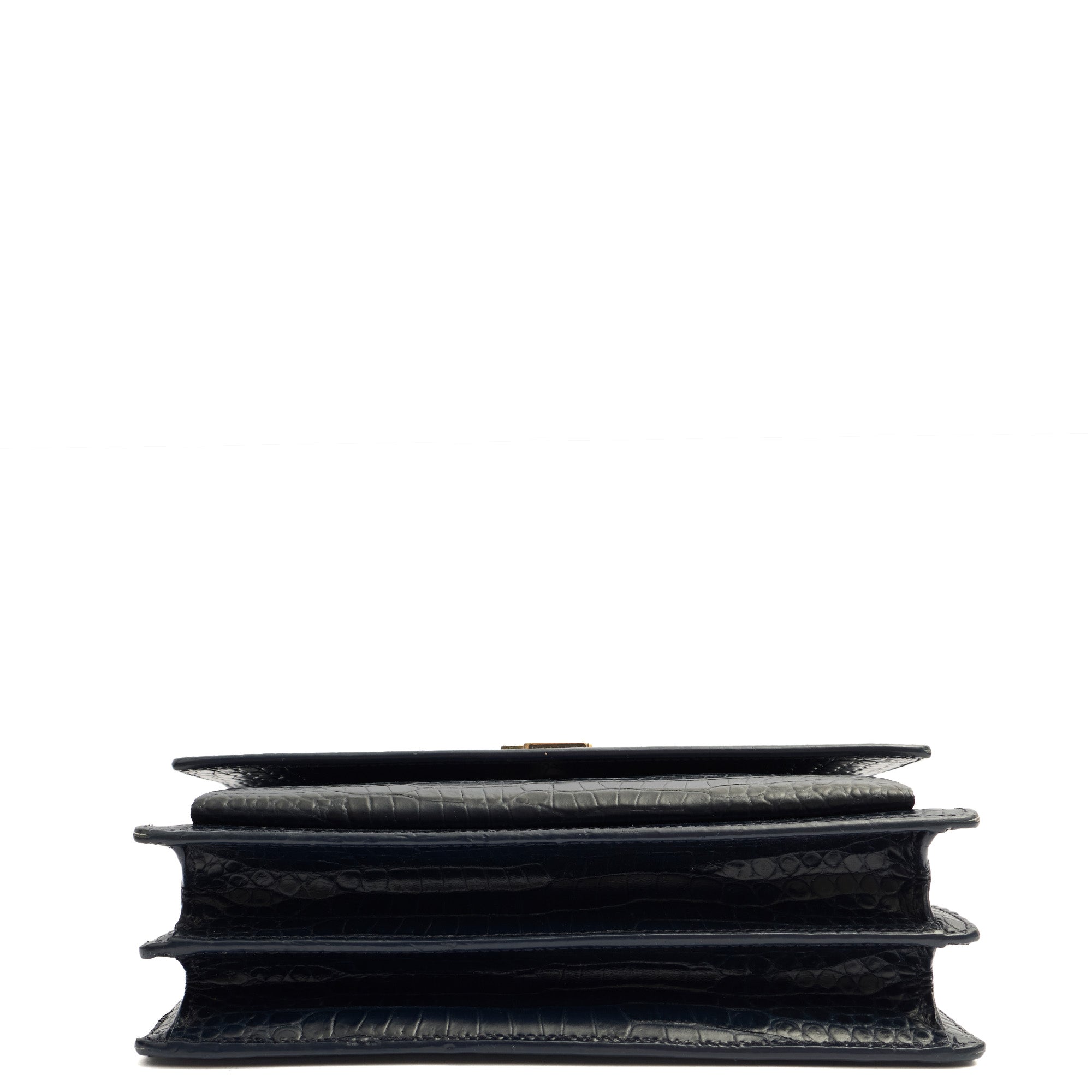 Saint Laurent Cross Body Sunset - Small in Navy, Exotic Effect Leather