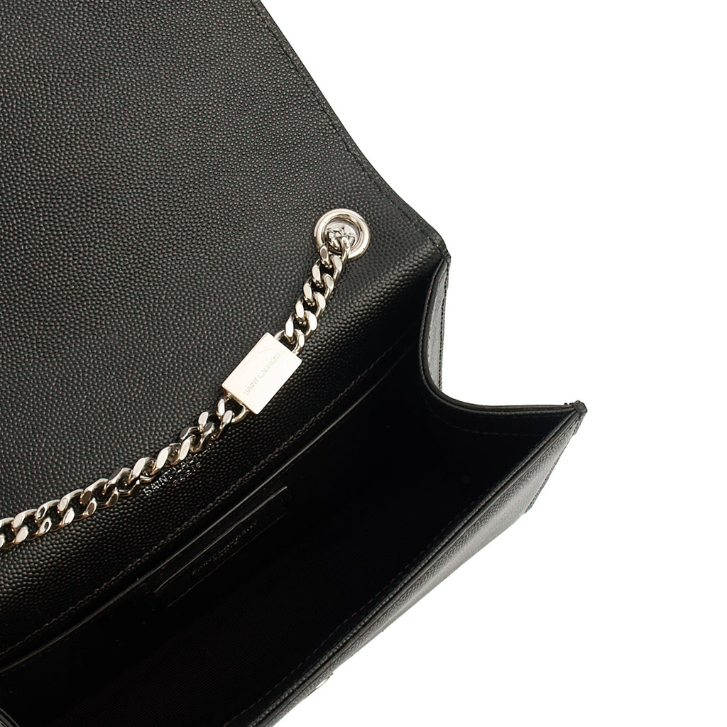 Saint Laurent Cross Body Kate Small in Black, Calfskin Leather