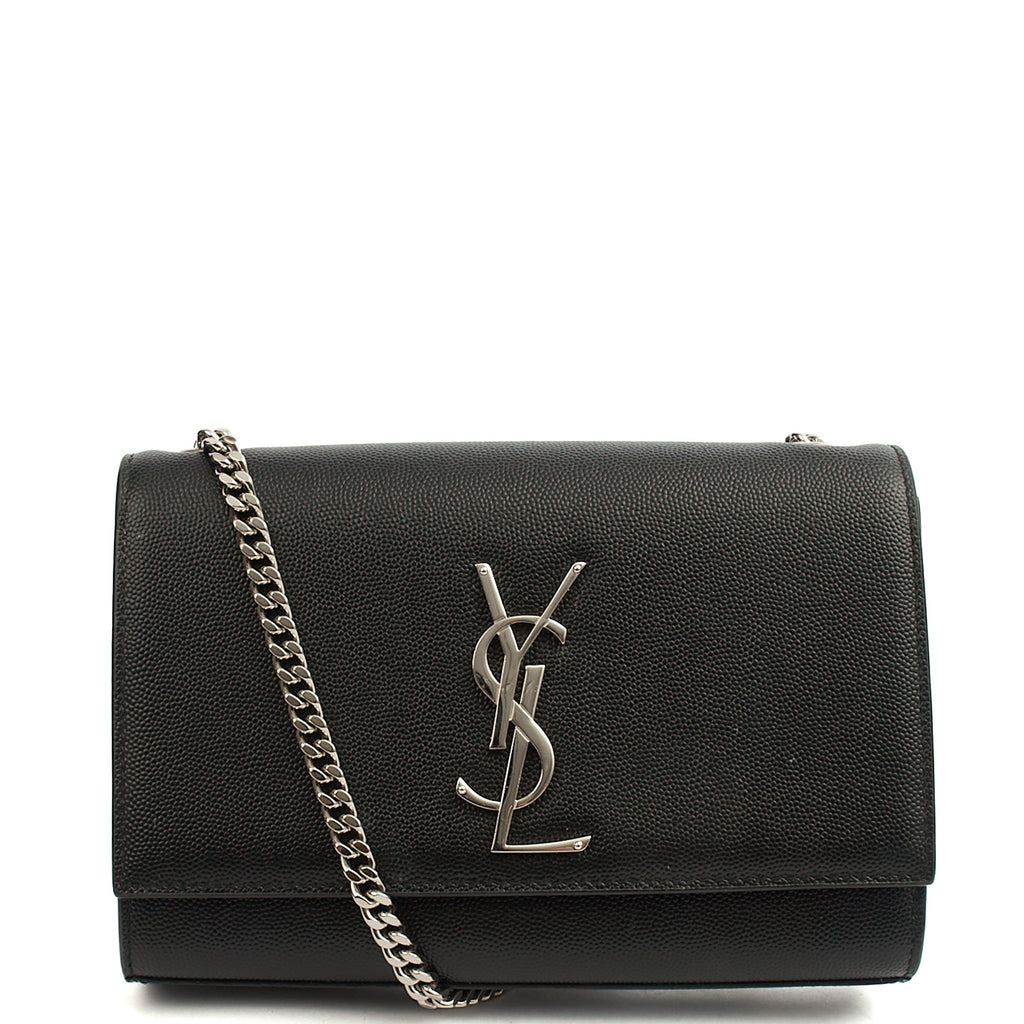 Saint Laurent Cross Body Kate Small in Black, Calfskin Leather